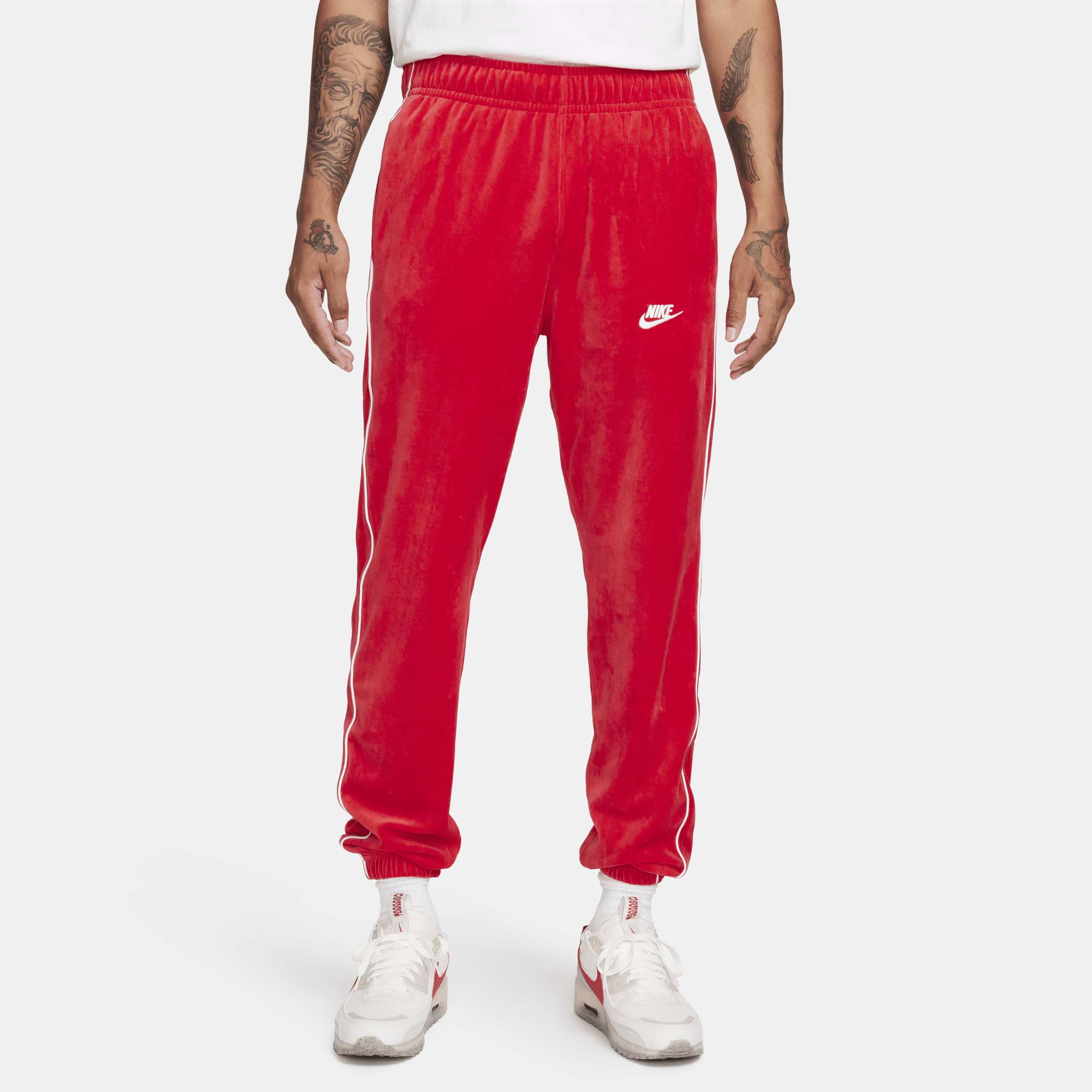 Nike Sportswear Club-velourbukser til mænd - rød