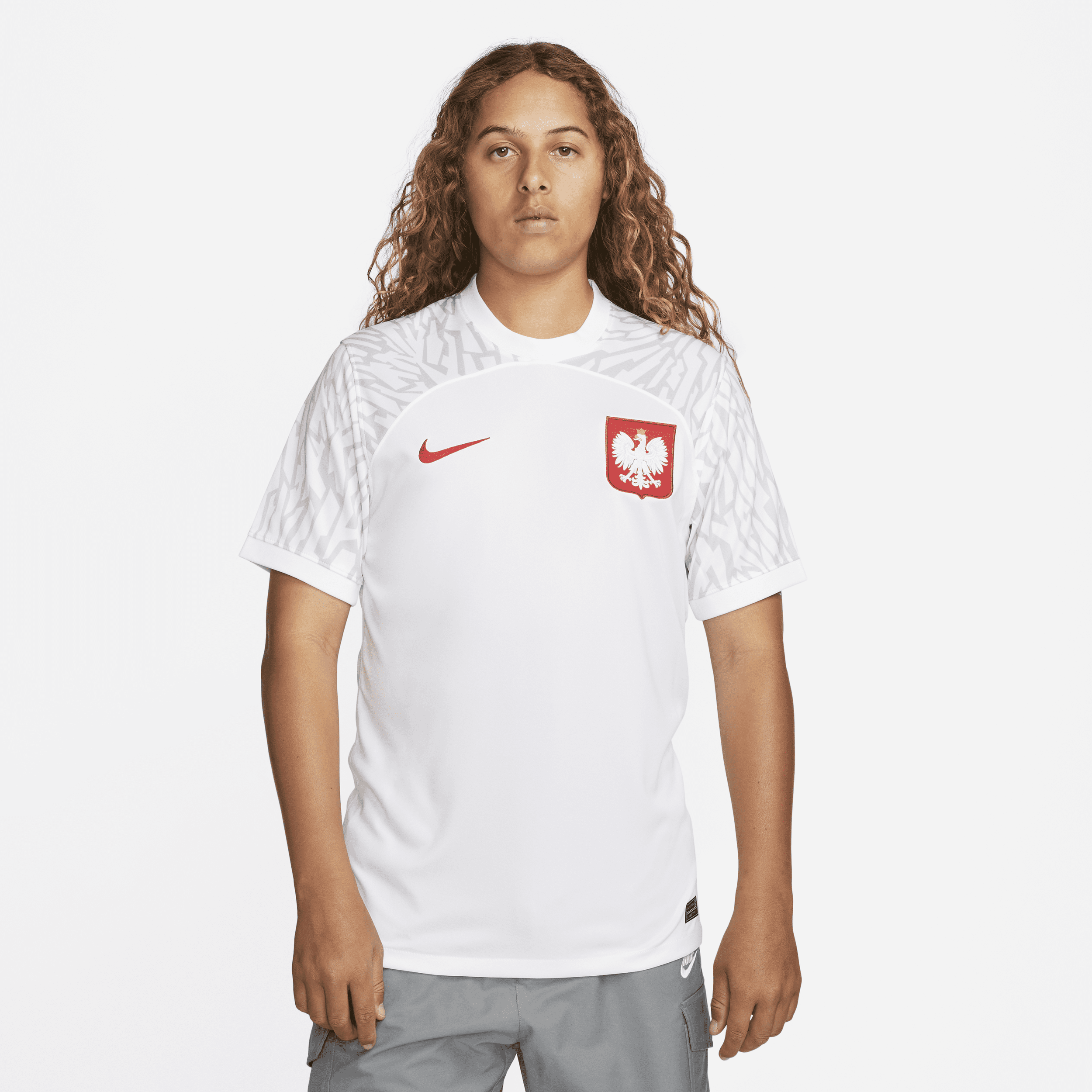 Polen 2022/23 Stadium Thuis Nike Dri-FIT voetbalshirt voor heren - Wit
