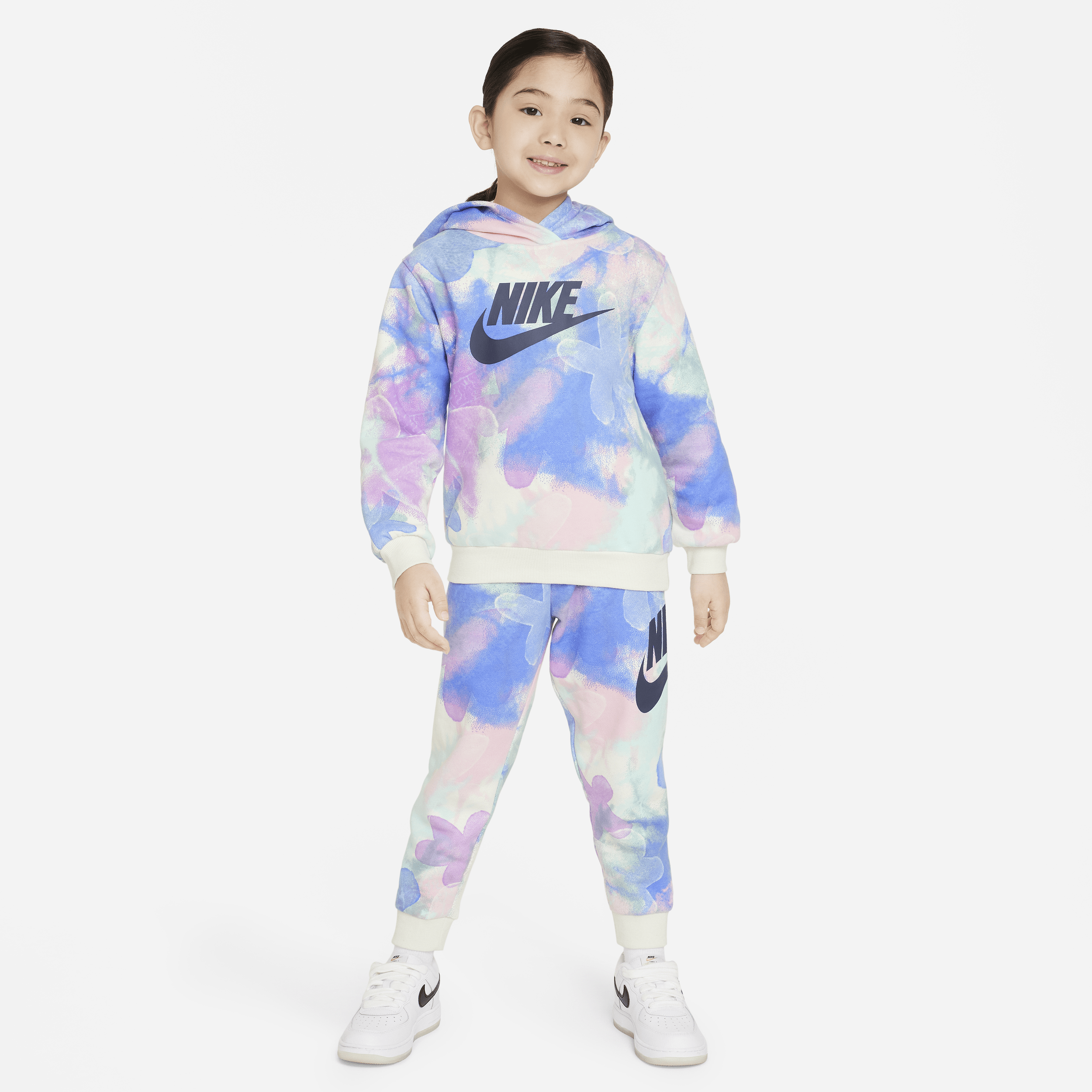 Nike Sci-Dye Club Fleece Set Conjunto de sudadera con capucha de dos piezas - Niño/a pequeño/a - Azul