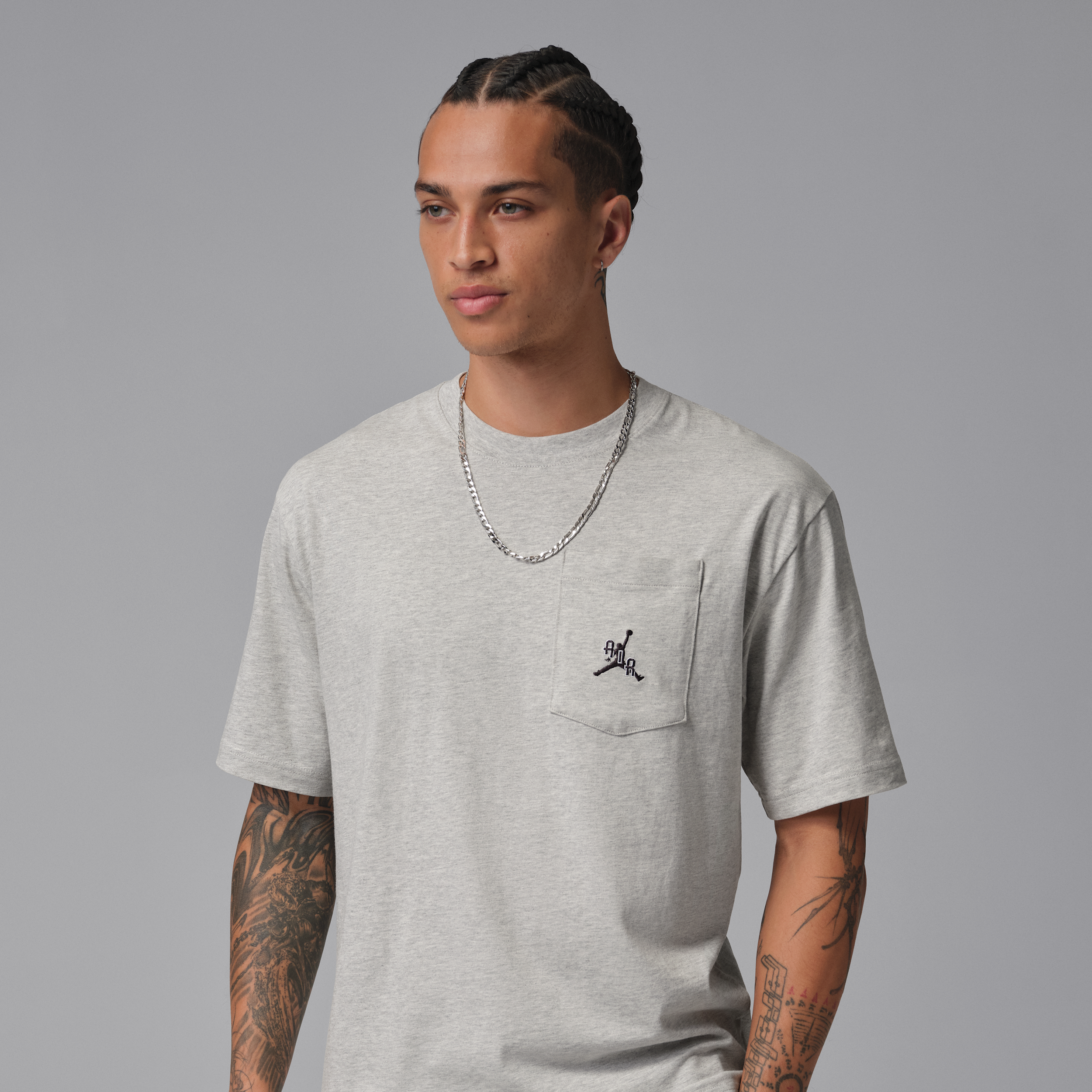 Nike Jordan Men's T-Shirt - Grey - Cotton | IF3069-050 | FOOTY.COM