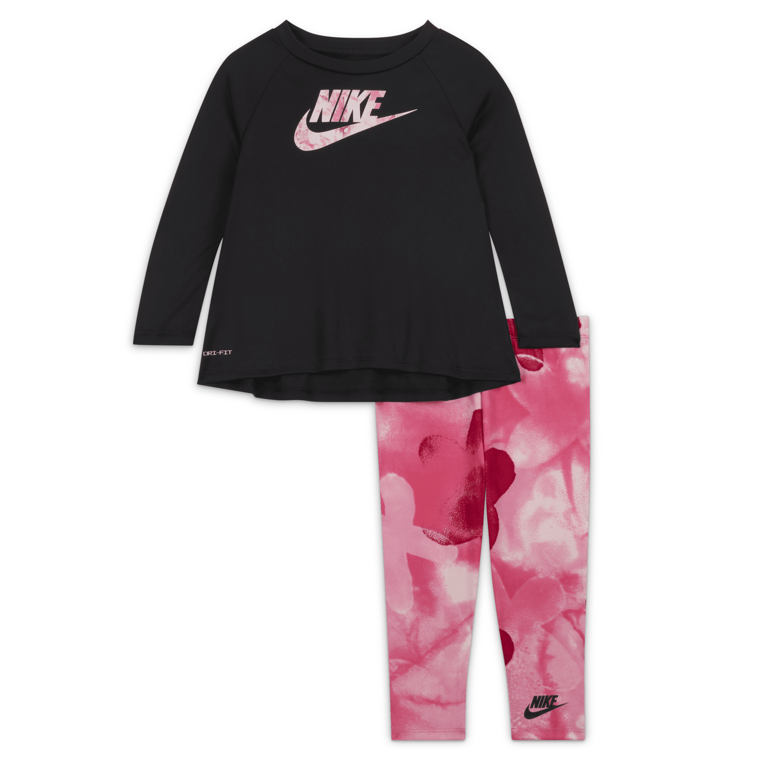 Completo Dri-FIT in 2 pezzi Nike Sci-Dye Dri-FIT Leggings Set – Neonati - Rosa