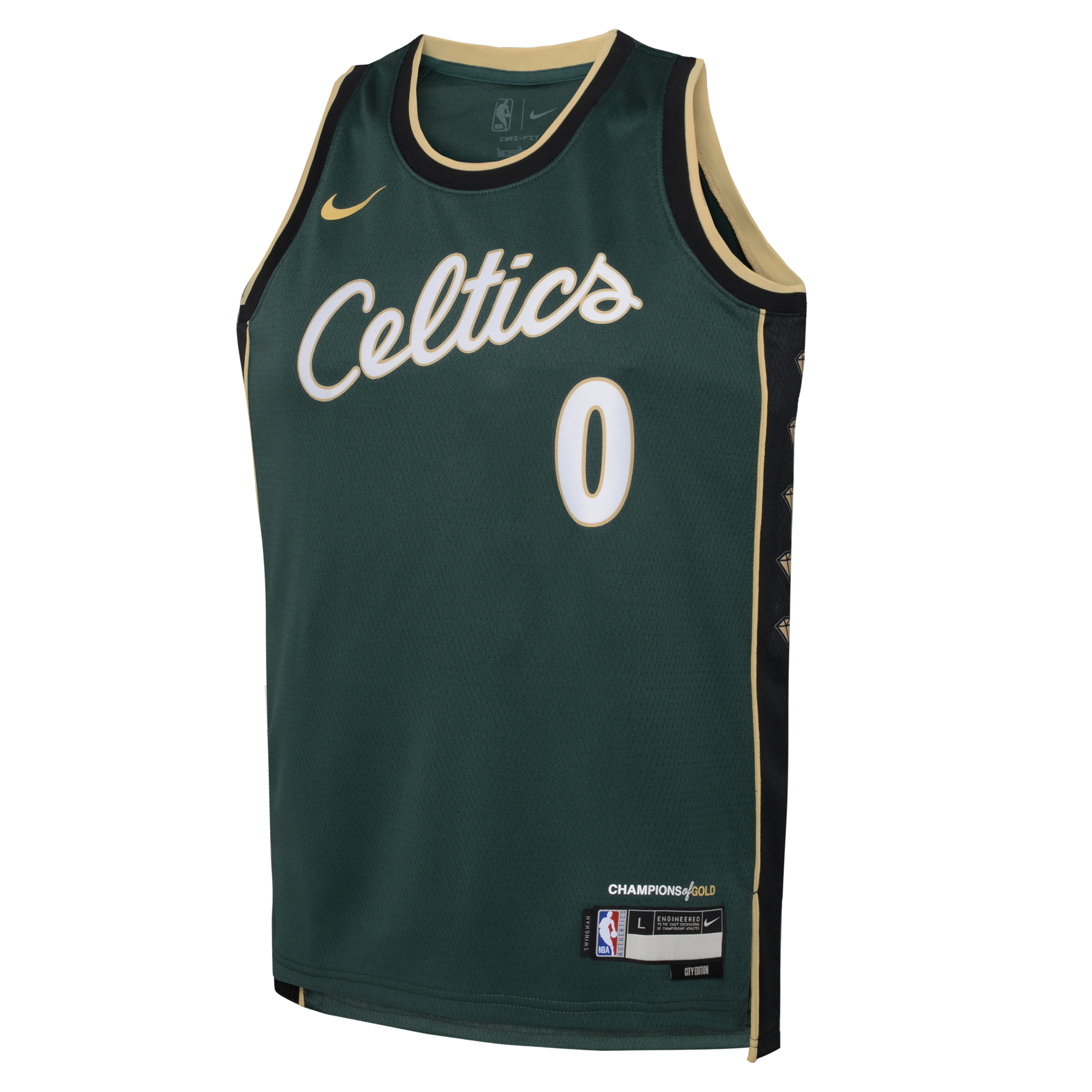Maglia Jayson Tatum Boston Celtics City Edition Nike Dri-FIT Swingman NBA – Ragazzi - Verde