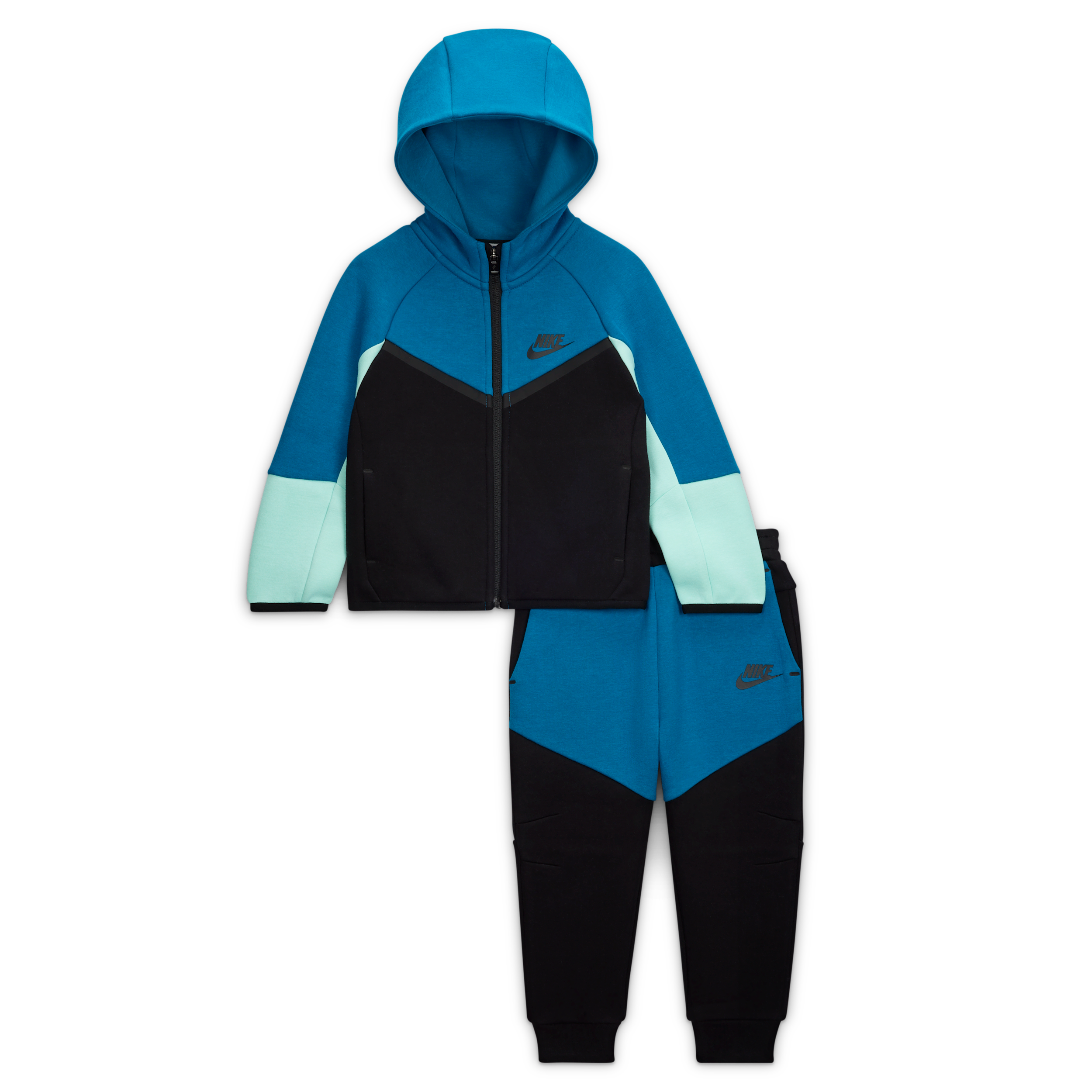 Nike Conjunto de dos piezas Tech Fleece con cremallera completa - Bebé - Negro