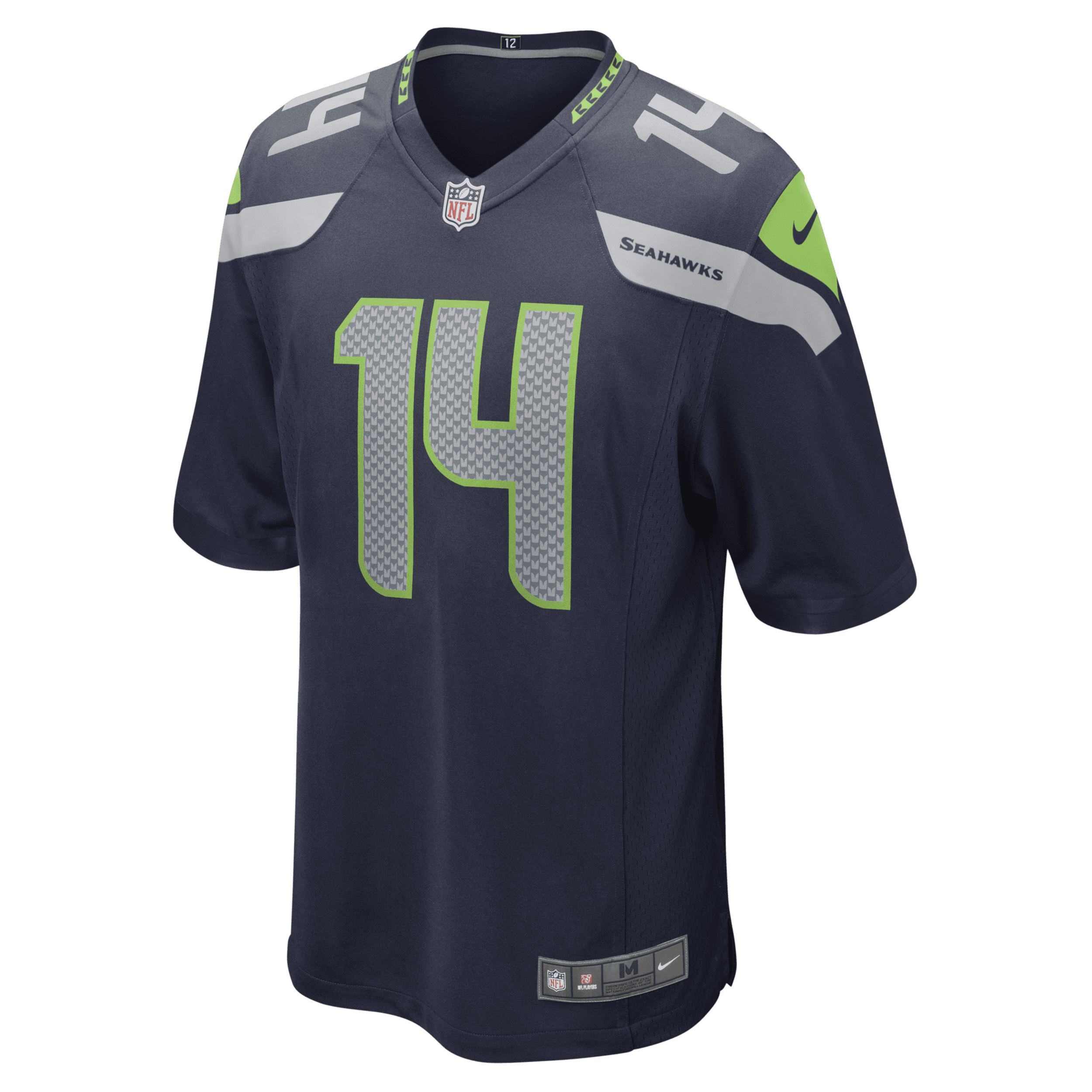 Nike NFL Seattle Seahawks (DK Metcalf)-spillertrøje til mænd - blå