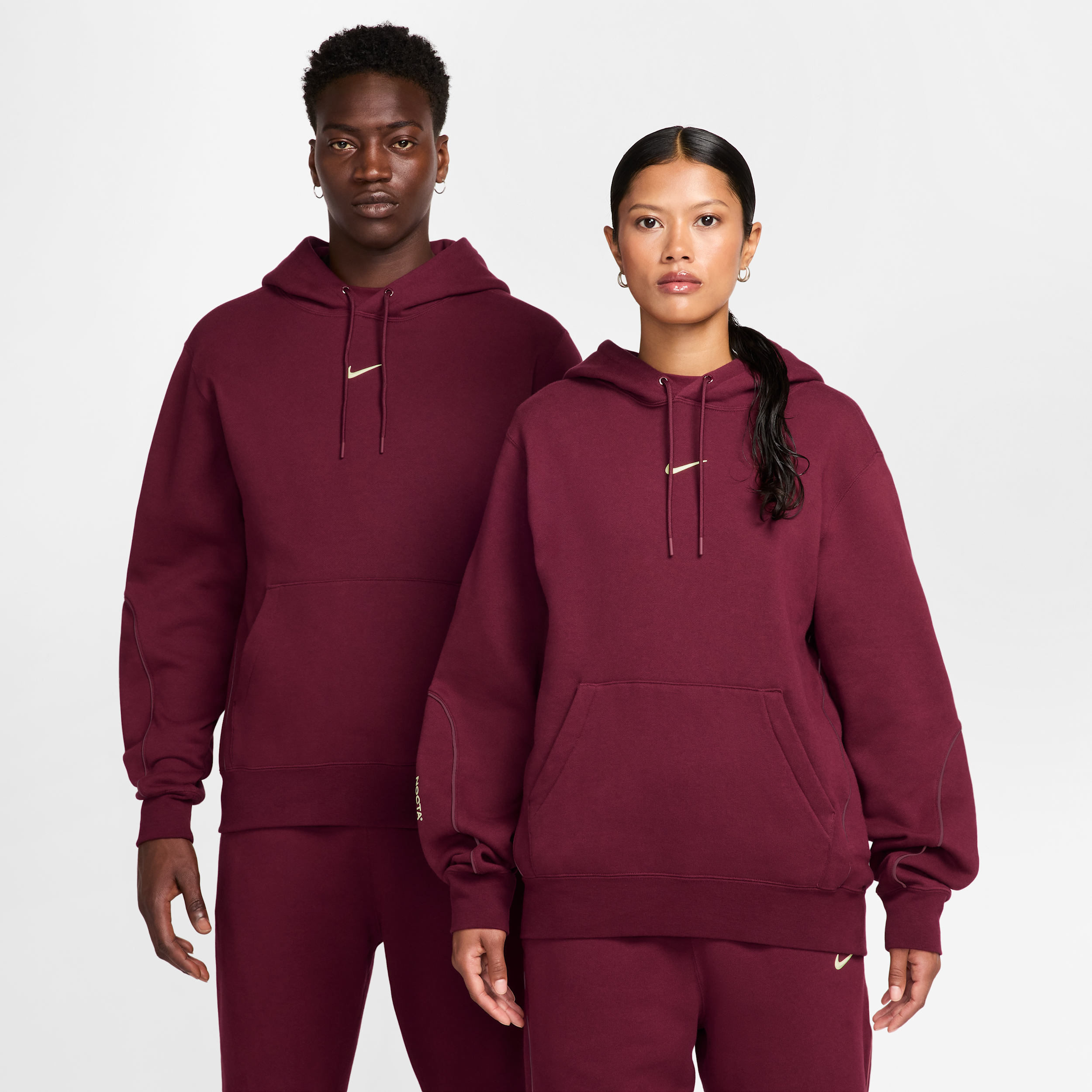 Nike Felpa in fleece con cappuccio NOCTA CS NOCTA - Rosso