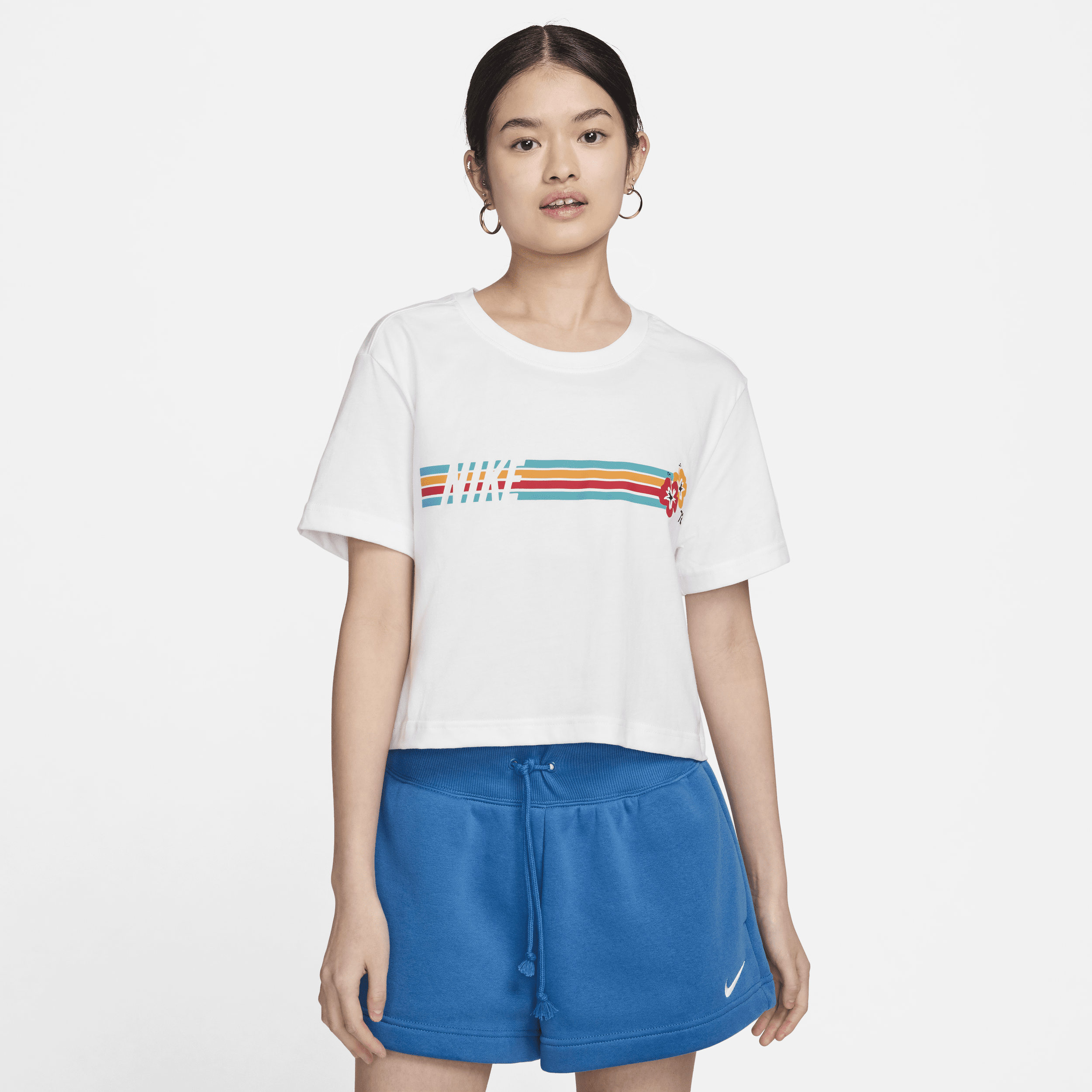 【ナイキ(NIKE)公式ストア】ナイキ スポーツウェア ウィメンズ クロップド Tシャツ HF4616-100 ホワイト 【ナイキ(NIKE)公式ストア】ナイキ スポーツウェア ウィメンズ クロップド Tシャツ HF4616-100 ホワイト