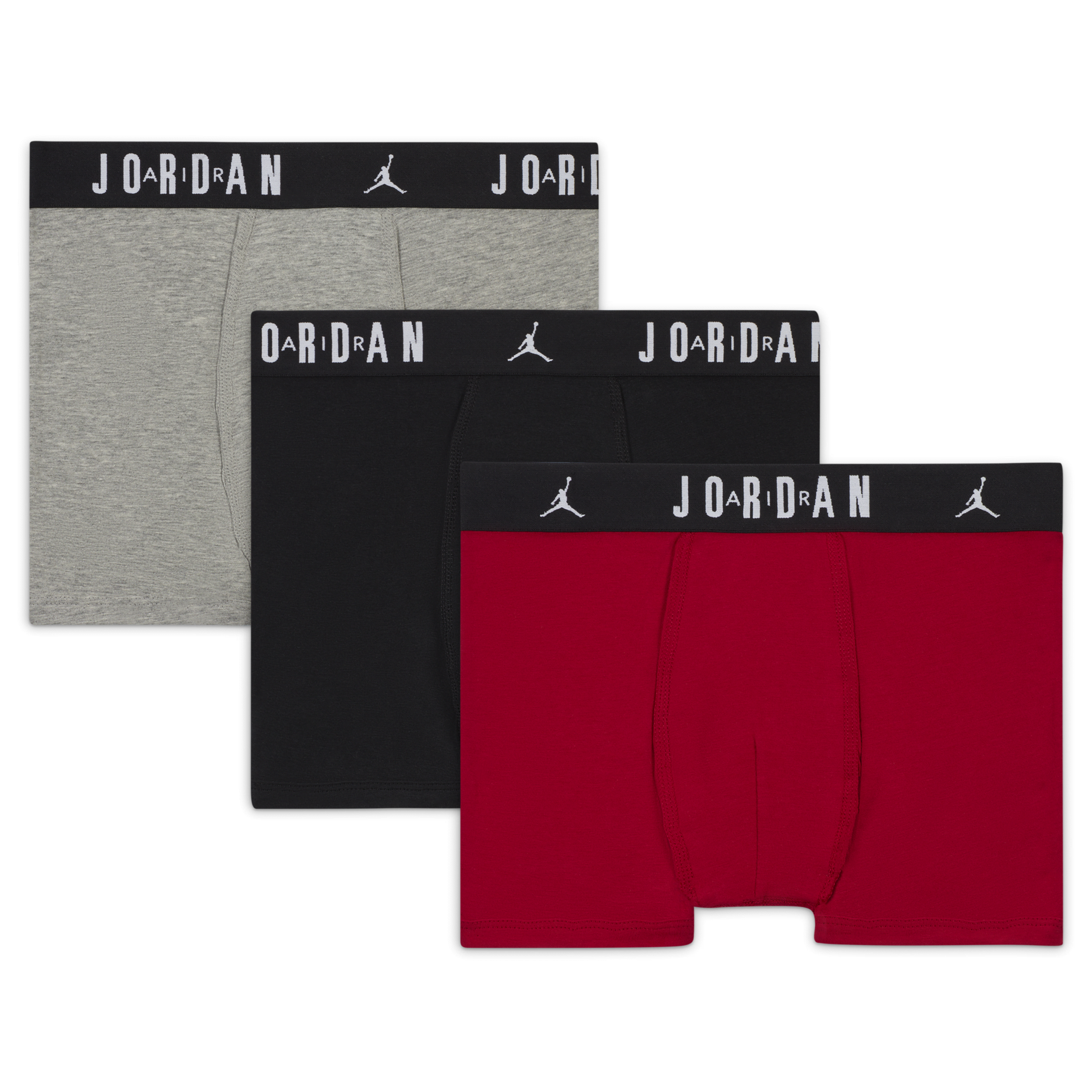 Nike Boxer Jordan Dri-FIT Flight Essentials – Ragazzo/a (confezione da 3) - Rosso