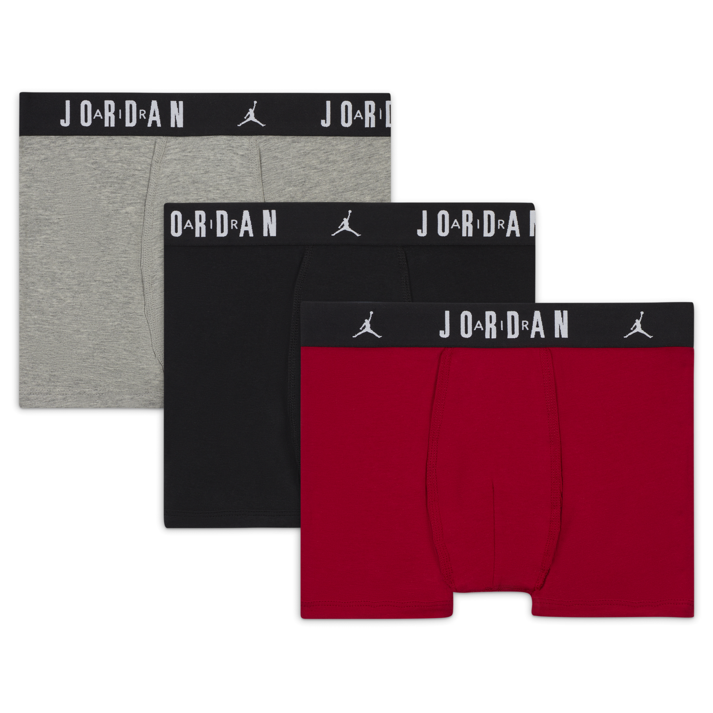 Nike Boxer in cotone Flight Jordan (confezione da 3) – Ragazzo/a - Rosso