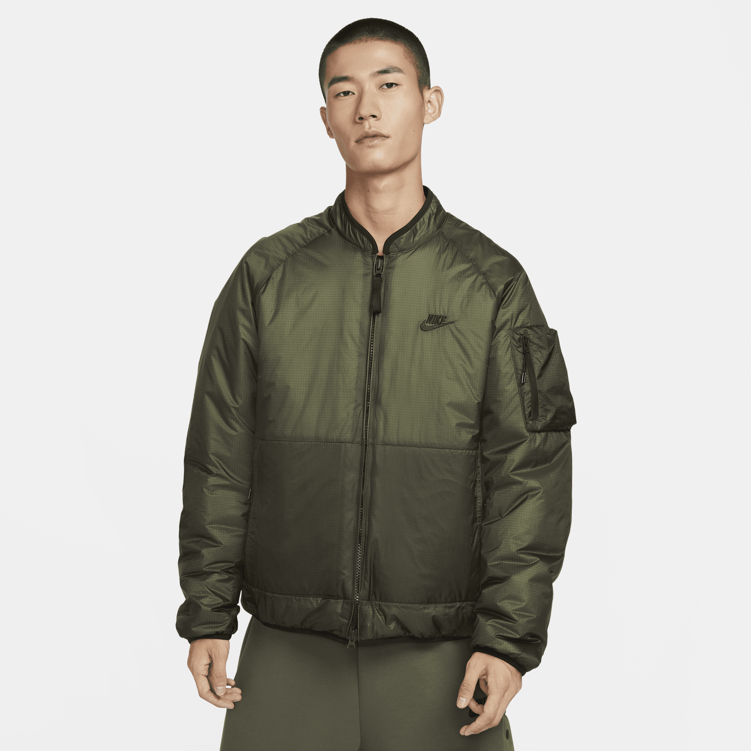 Nike Sportswear Tech Therma-FIT Loose-jakke med isolering til mænd - grøn