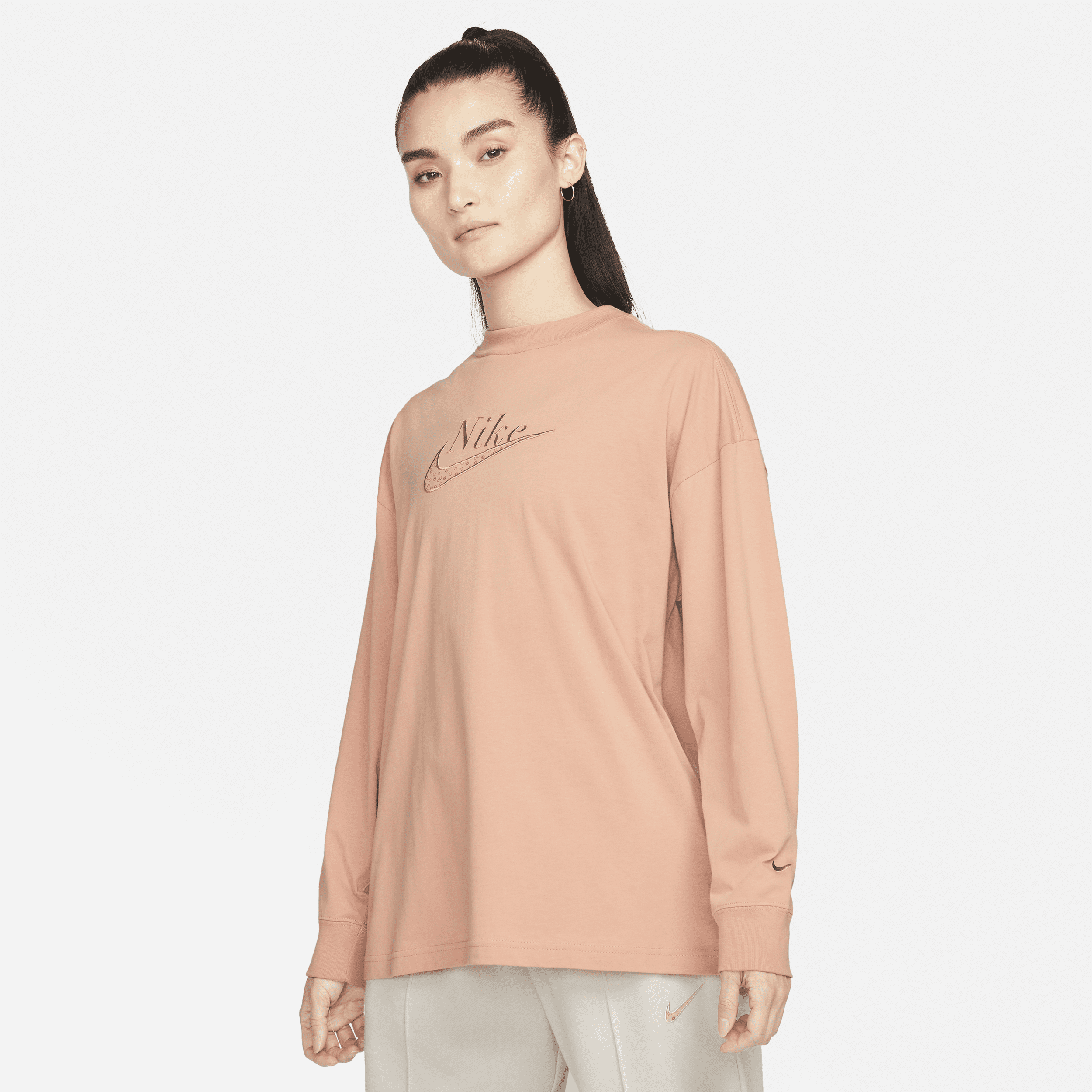 【ナイキ(NIKE)公式ストア】ナイキ スポーツウェア ウィメンズ ロングスリーブ トップ DQ5213-609 ピンク 【ナイキ(NIKE)公式ストア】ナイキ スポーツウェア ウィメンズ ロングスリーブ トップ DQ5213-609 ピンク