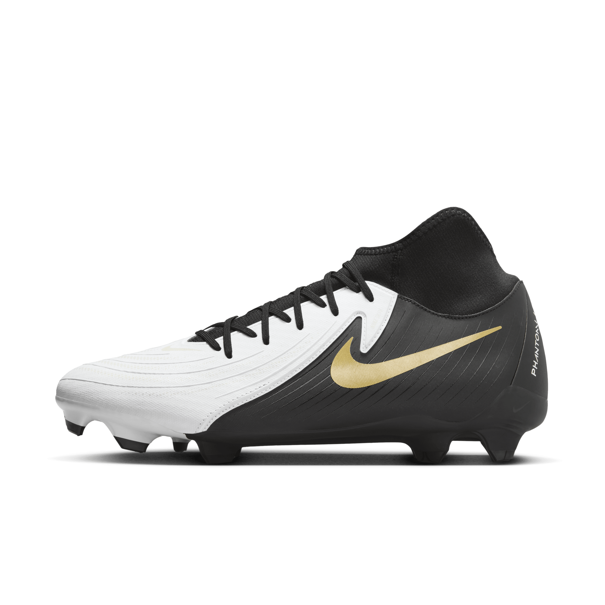 Nike Phantom Luna 2 Academy MG High-Top-fodboldstøvler - hvid