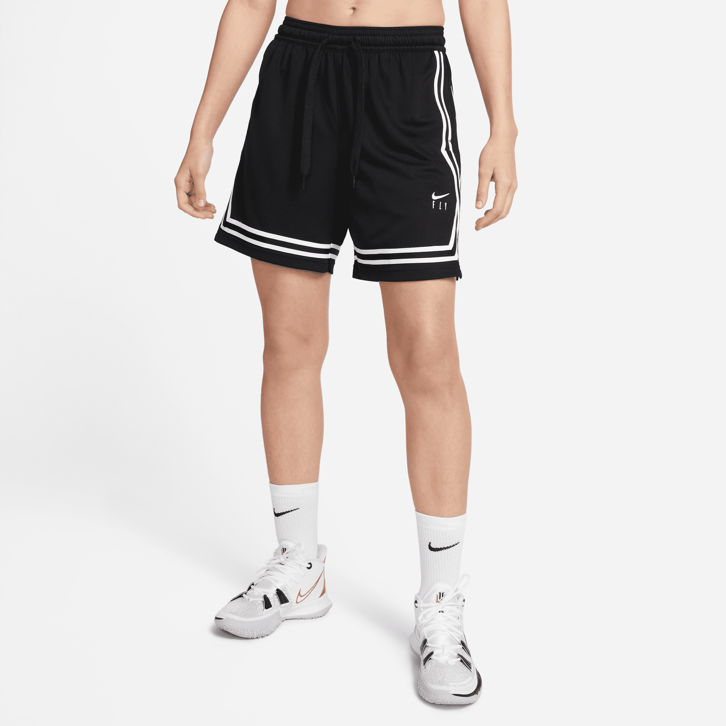 Shorts da basket Nike Fly Crossover - Donna - Nero