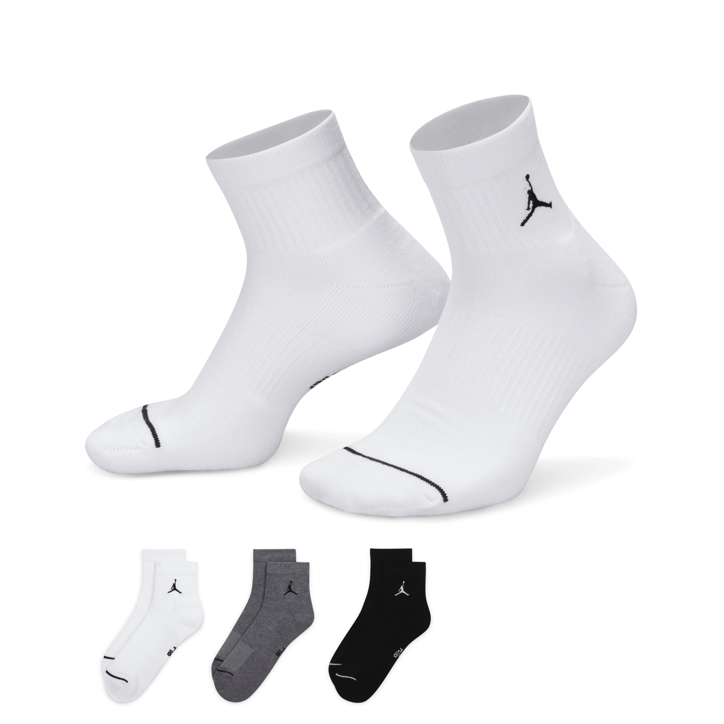 Nike Calze alla caviglia per tutti i giorni Jordan (3 paia) - Multicolore