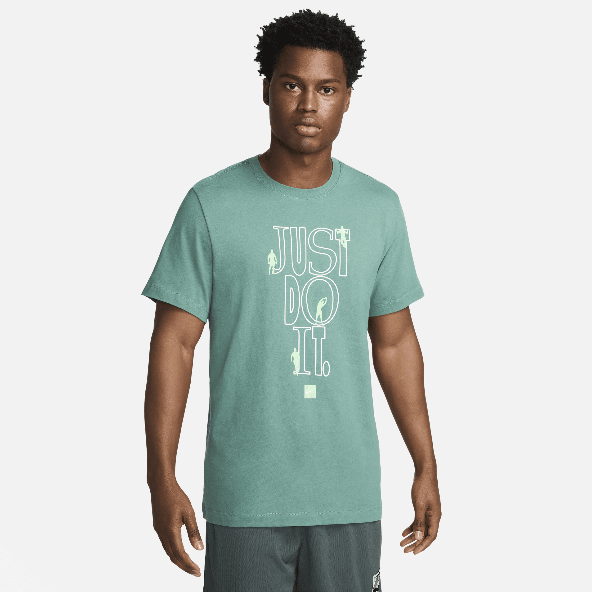 Nike Fitness T-shirt met graphic voor heren - Groen