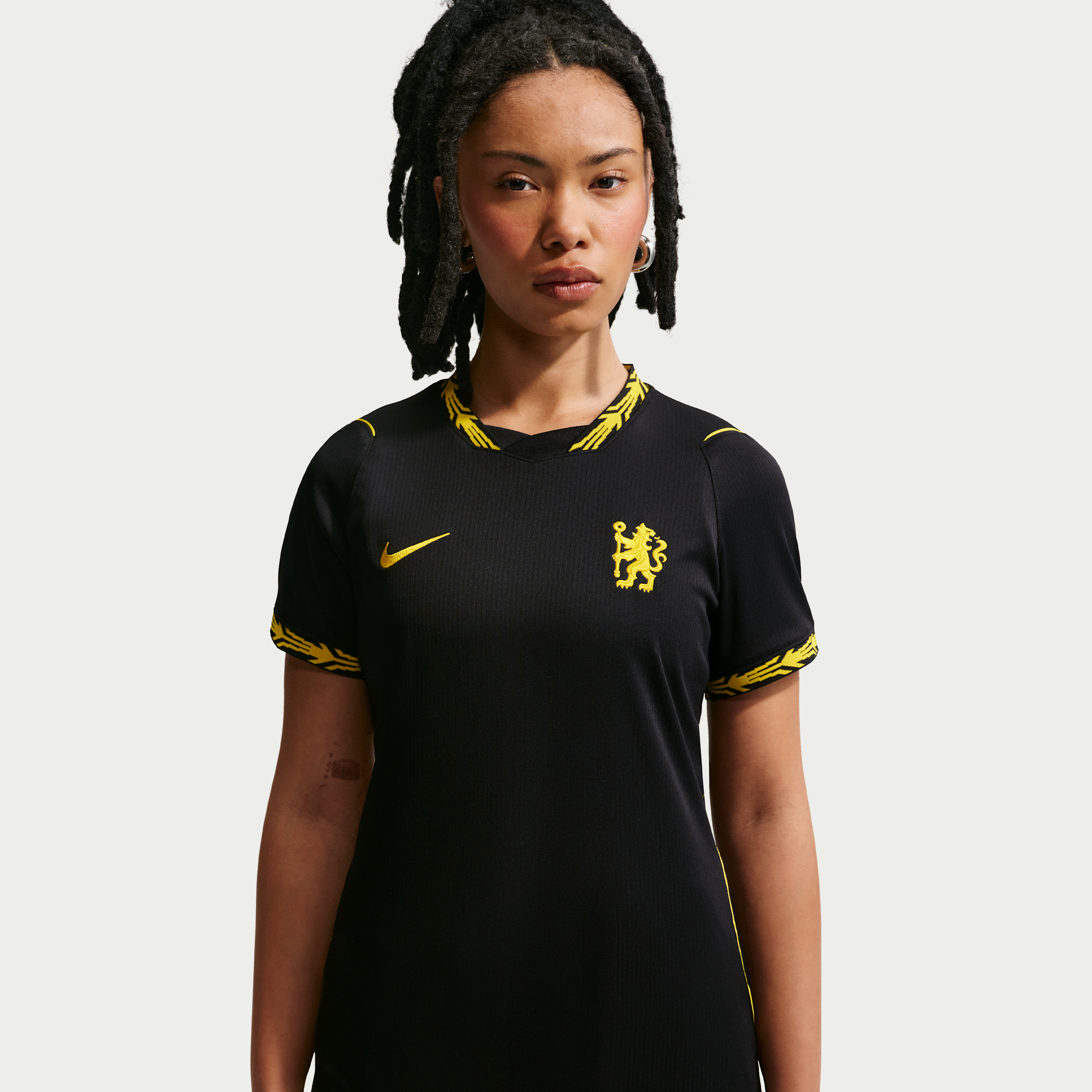 Maillot de foot Replica Nike Dri-FIT Chelsea FC 2026/27 Stadium Extérieur pour femme - Noir