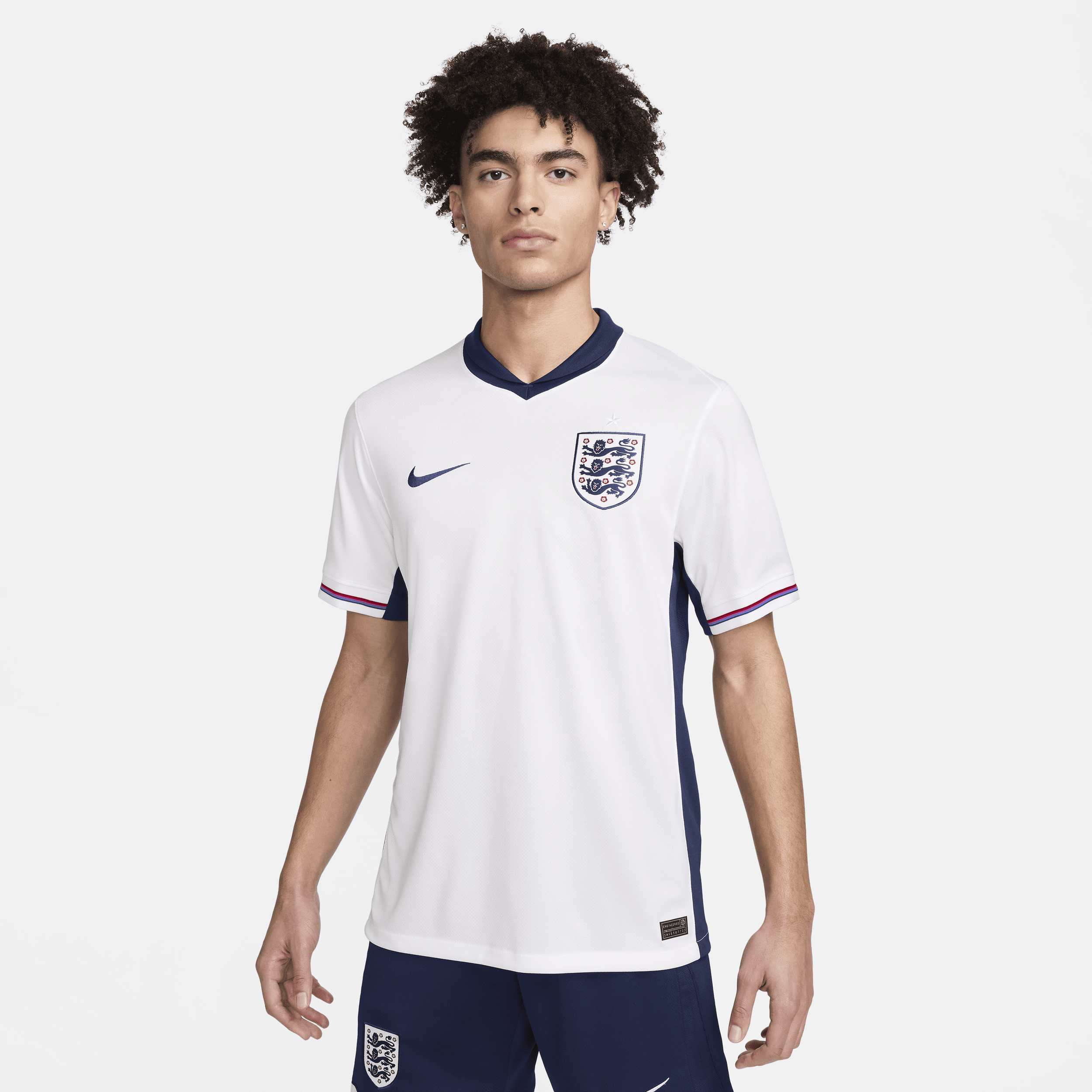Primera equipación Stadium Inglaterra 2024/25 (Selección masculina) Camiseta de fútbol tipo réplica Nike Dri-FIT - Hombre - Blanco