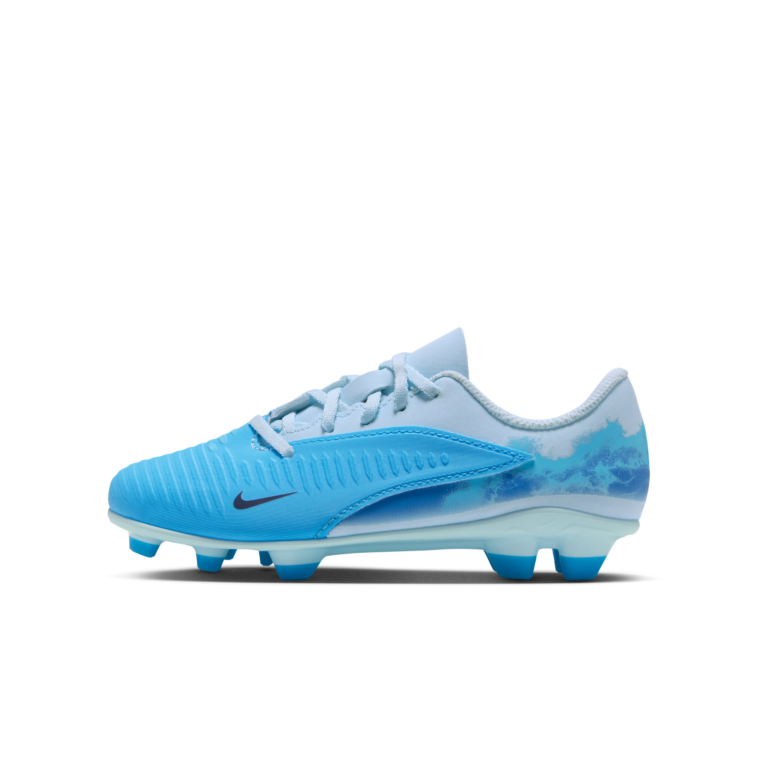 Chaussure de foot multi-surfaces à crampons Nike Jr. Phantom 6 Low Club "Erling Haaland" pour enfant - Bleu
