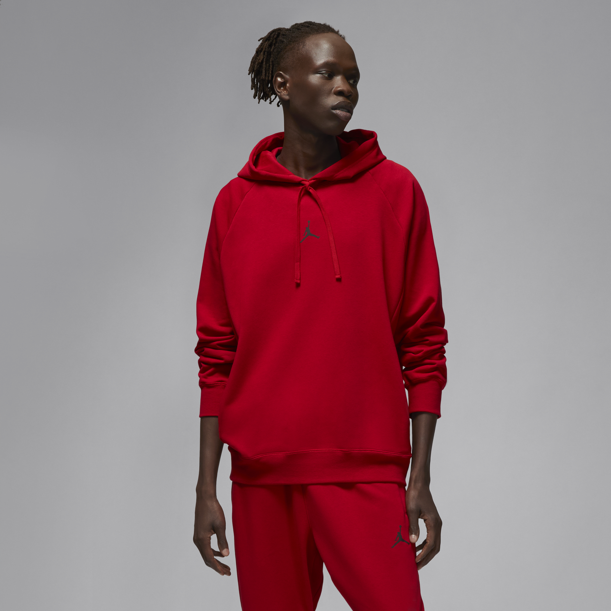 Jordan Dri-FIT Sport Crossover-hættetrøje i fleece til mænd - rød