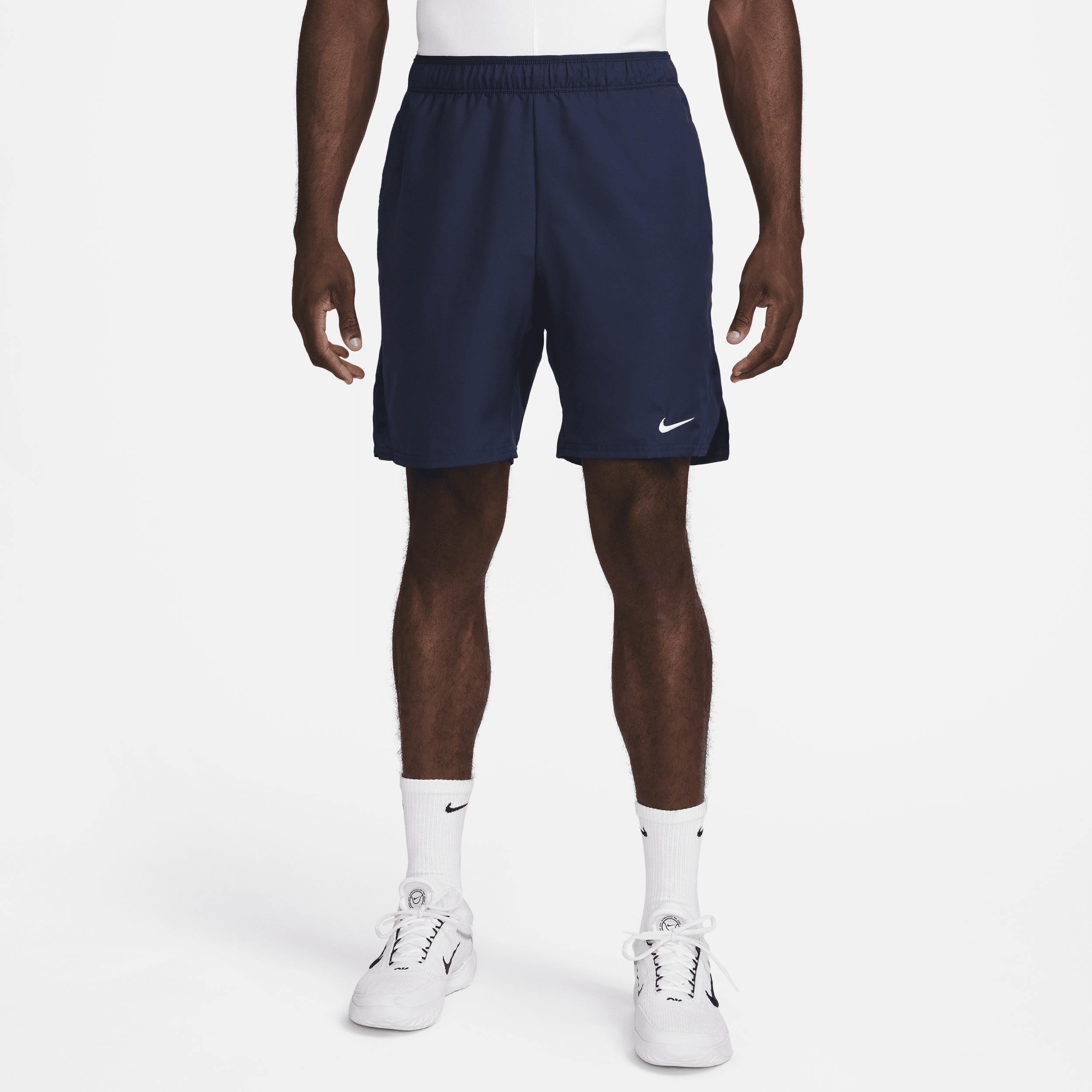 NikeCourt Victory Dri-FIT-tennisshort (23 cm) til mænd - blå