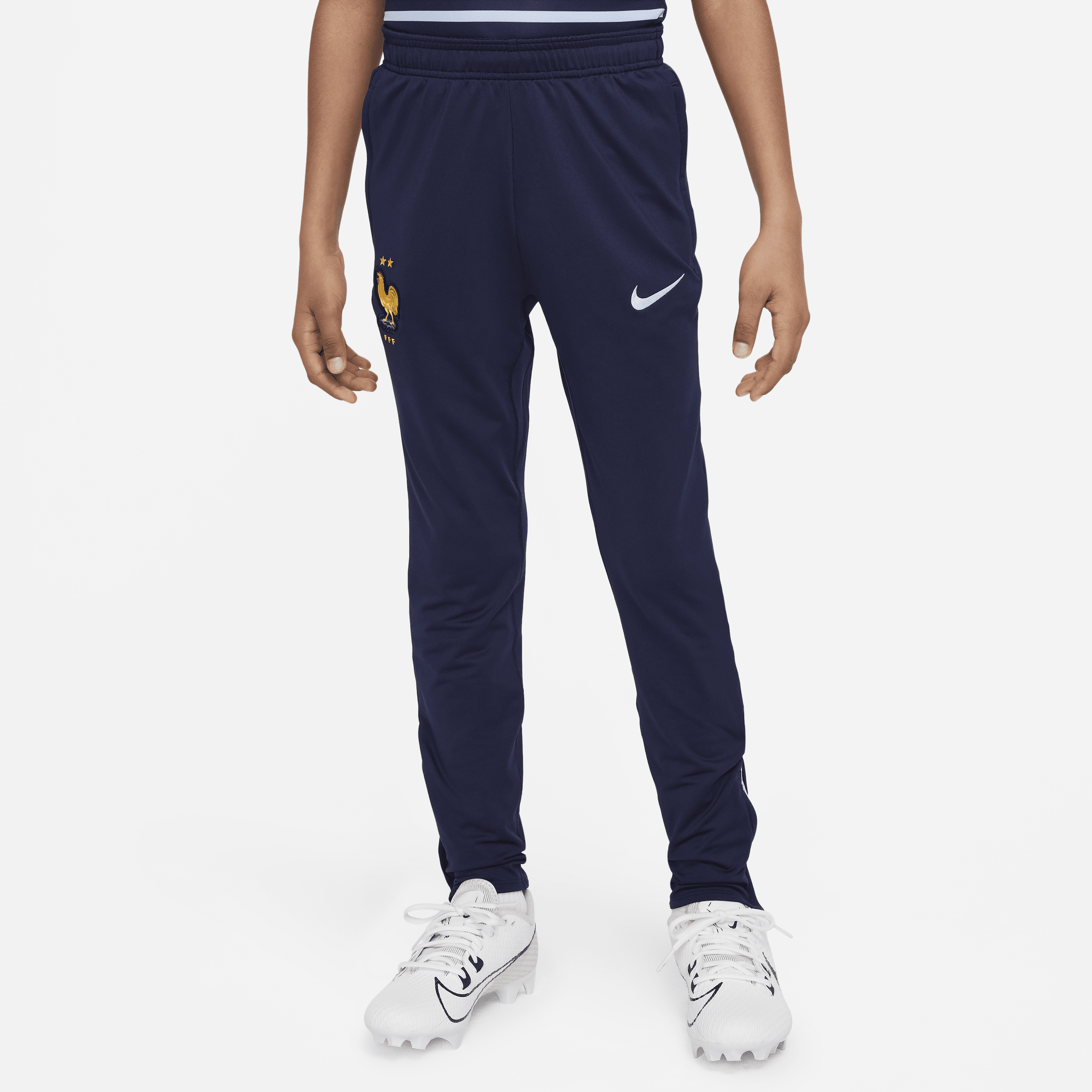 Pantaloni da calcio in maglia Nike Dri-FIT FFF Strike – Ragazzo/a - Blu