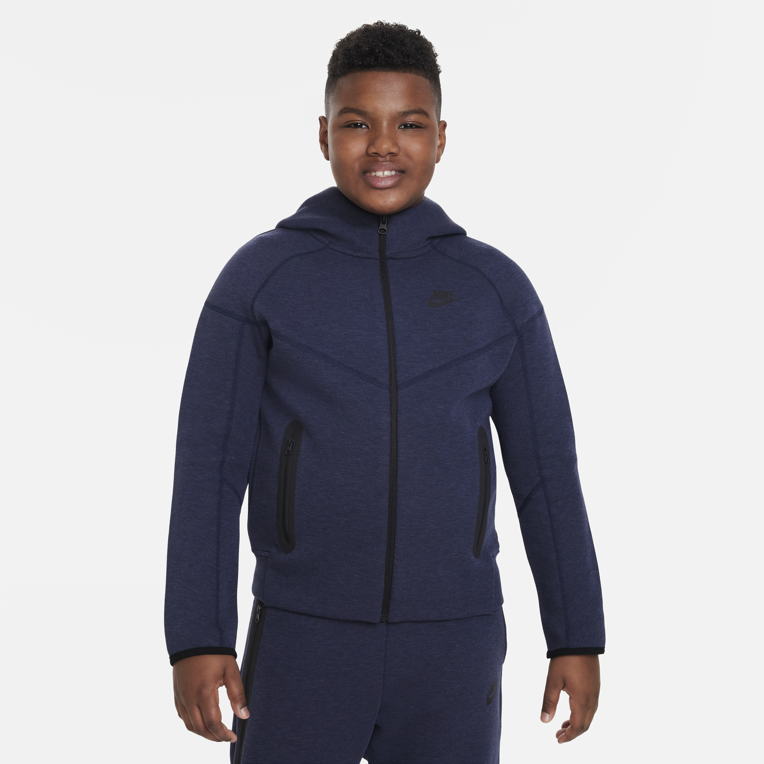 Nike Sportswear Tech Fleece Sudadera con capucha y cremallera completa - Niño - Azul