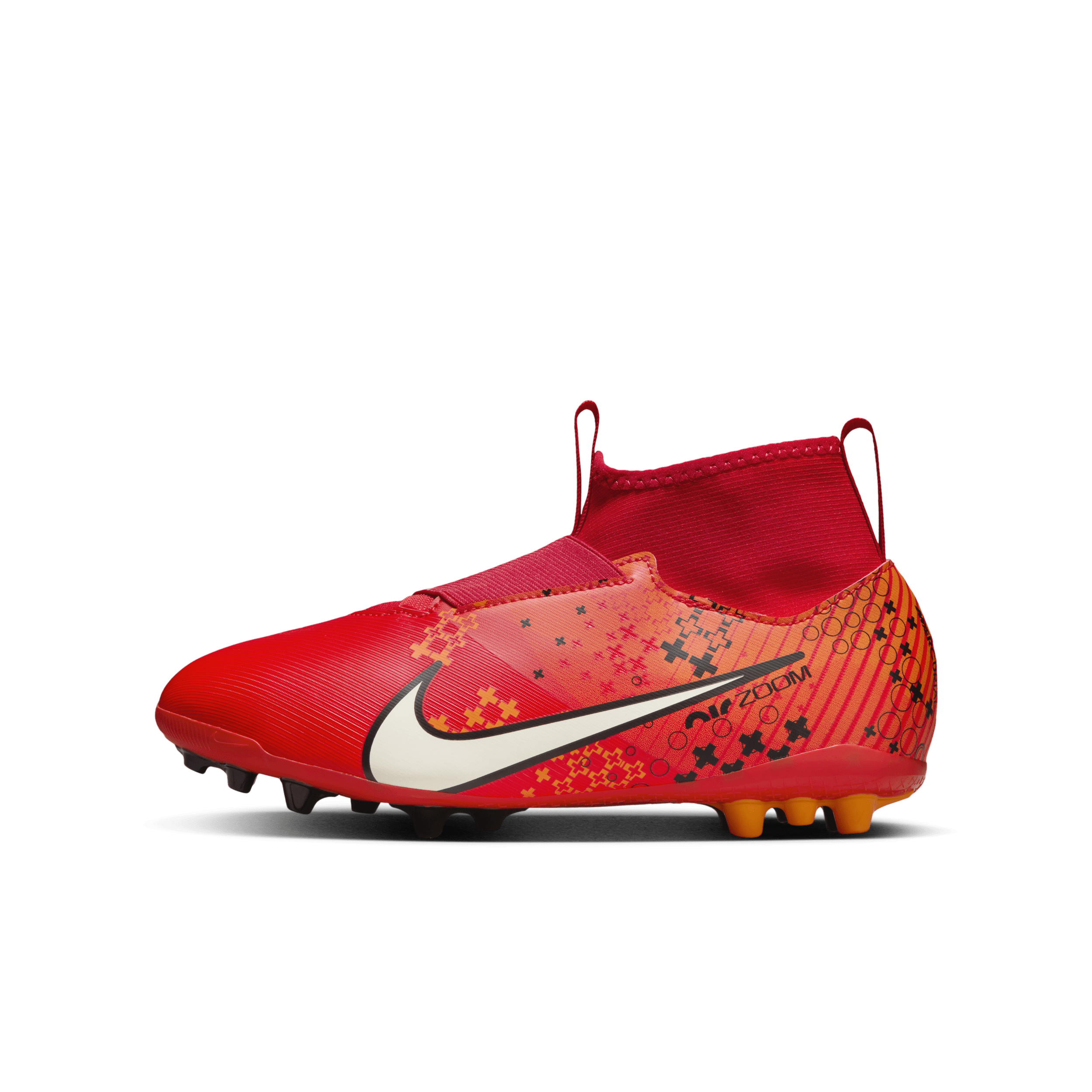 Nike Jr. Superfly 9 Academy Mercurial Dream Speed AG High-Top-fodboldstøvler til mindre/større børn - rød