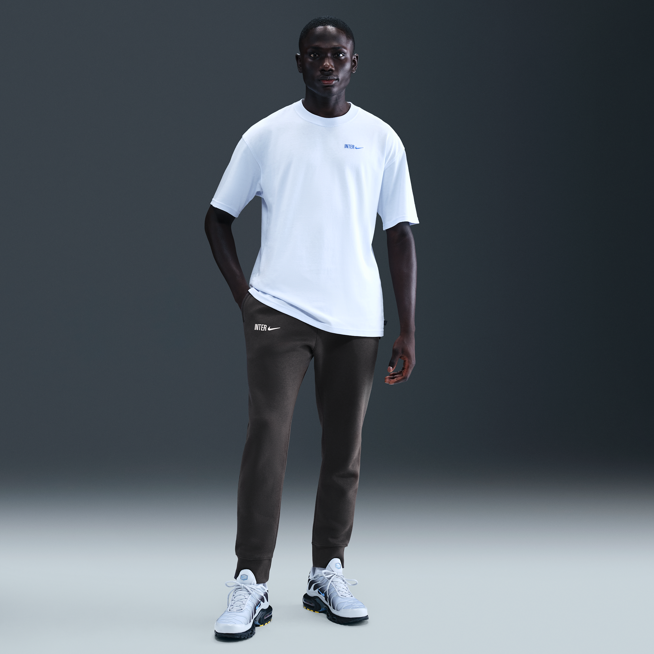 Pantaloni jogger in fleece Nike Football Inter Club – Uomo - Grigio