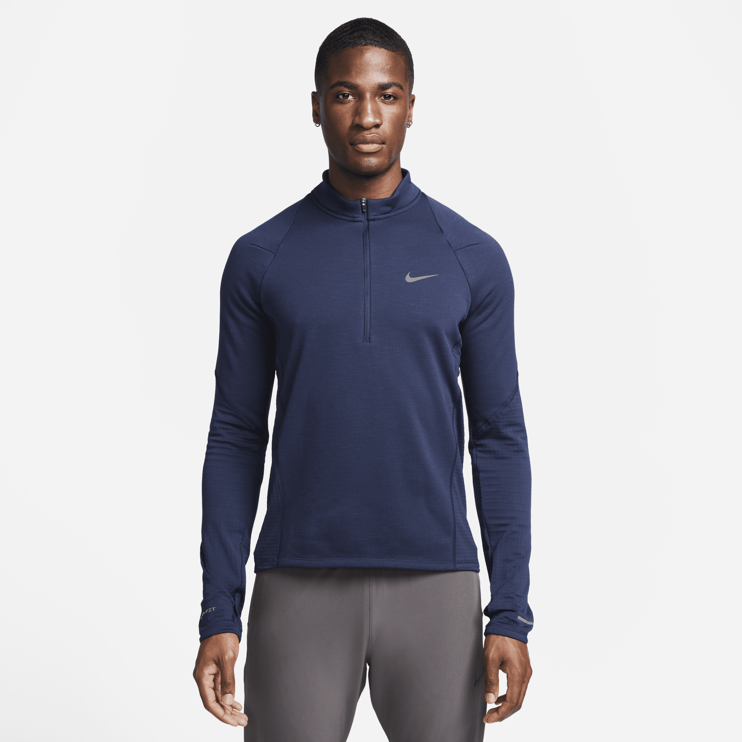 Nike Repel Camiseta de running con media cremallera Therma-FIT - Hombre - Azul