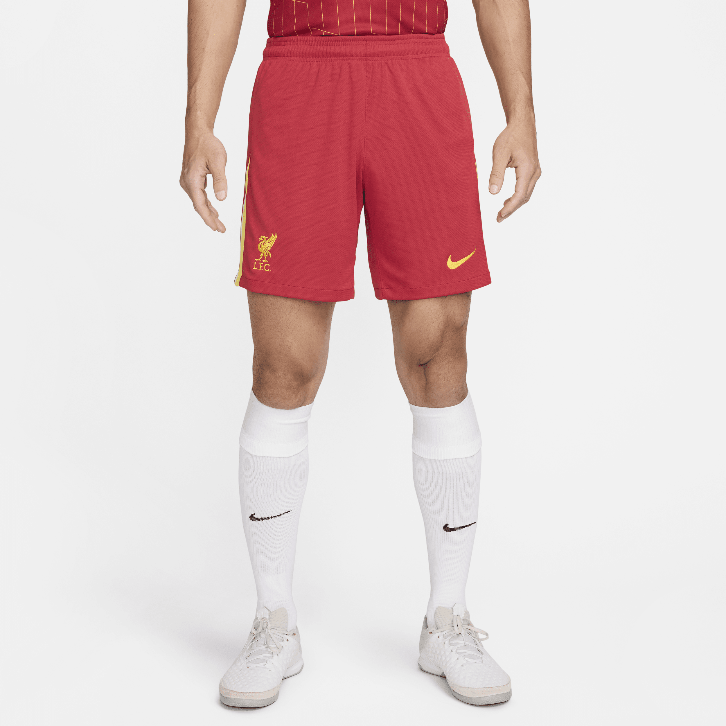 Liverpool FC 2024 Stadium Home Nike Dri-FIT-replikafodboldshorts til mænd - rød