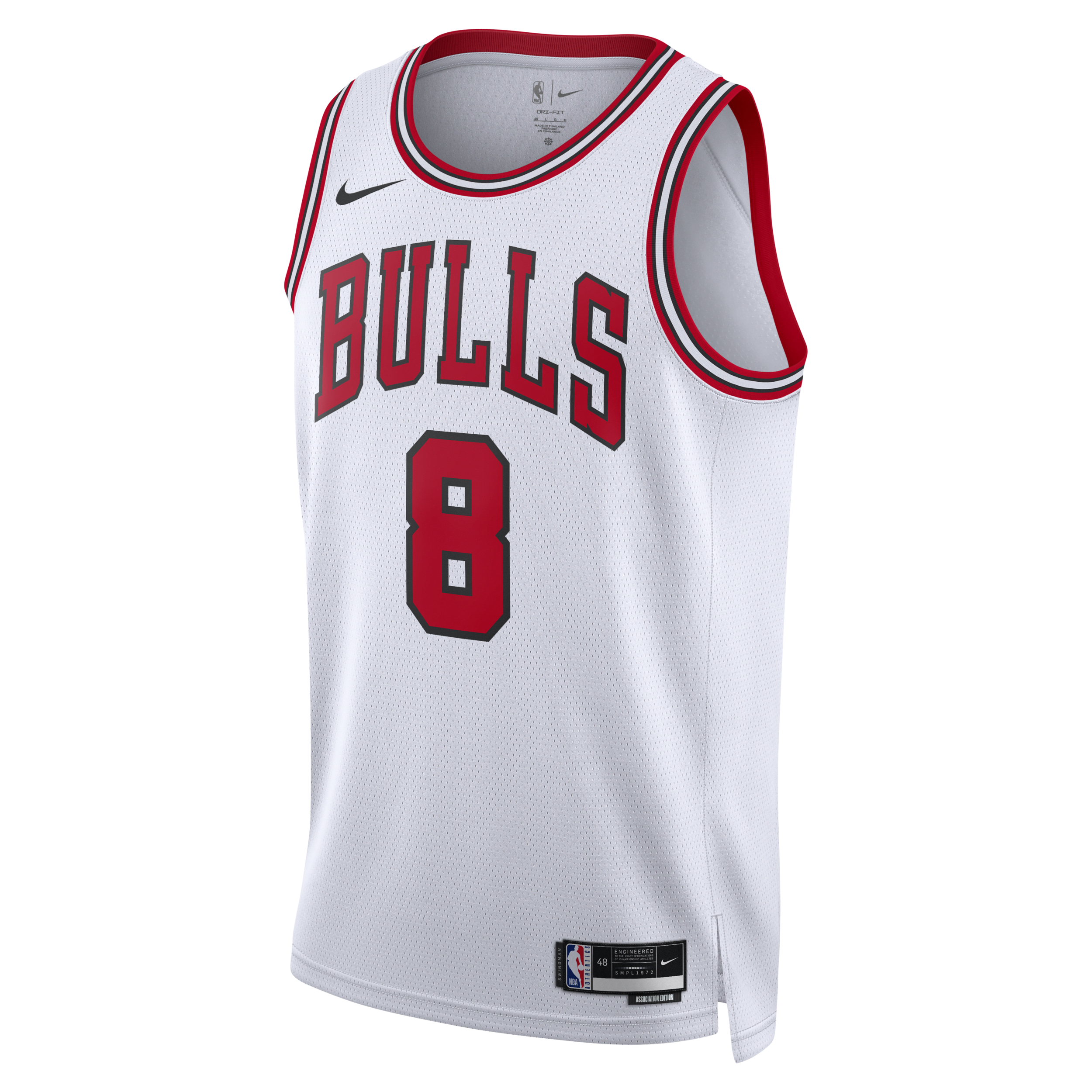 Maglia Chicago Bulls Association Edition 2022/23 Swingman Nike Dri-FIT NBA – Uomo - Bianco