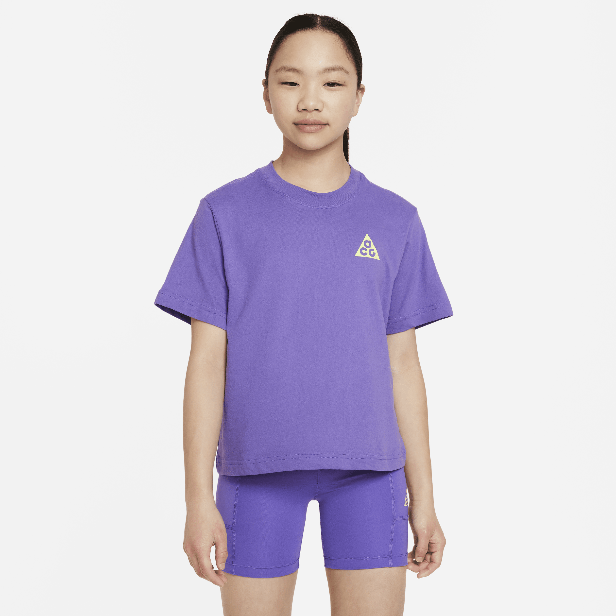 Nike ACG-T-shirt til større børn (piger) - lilla
