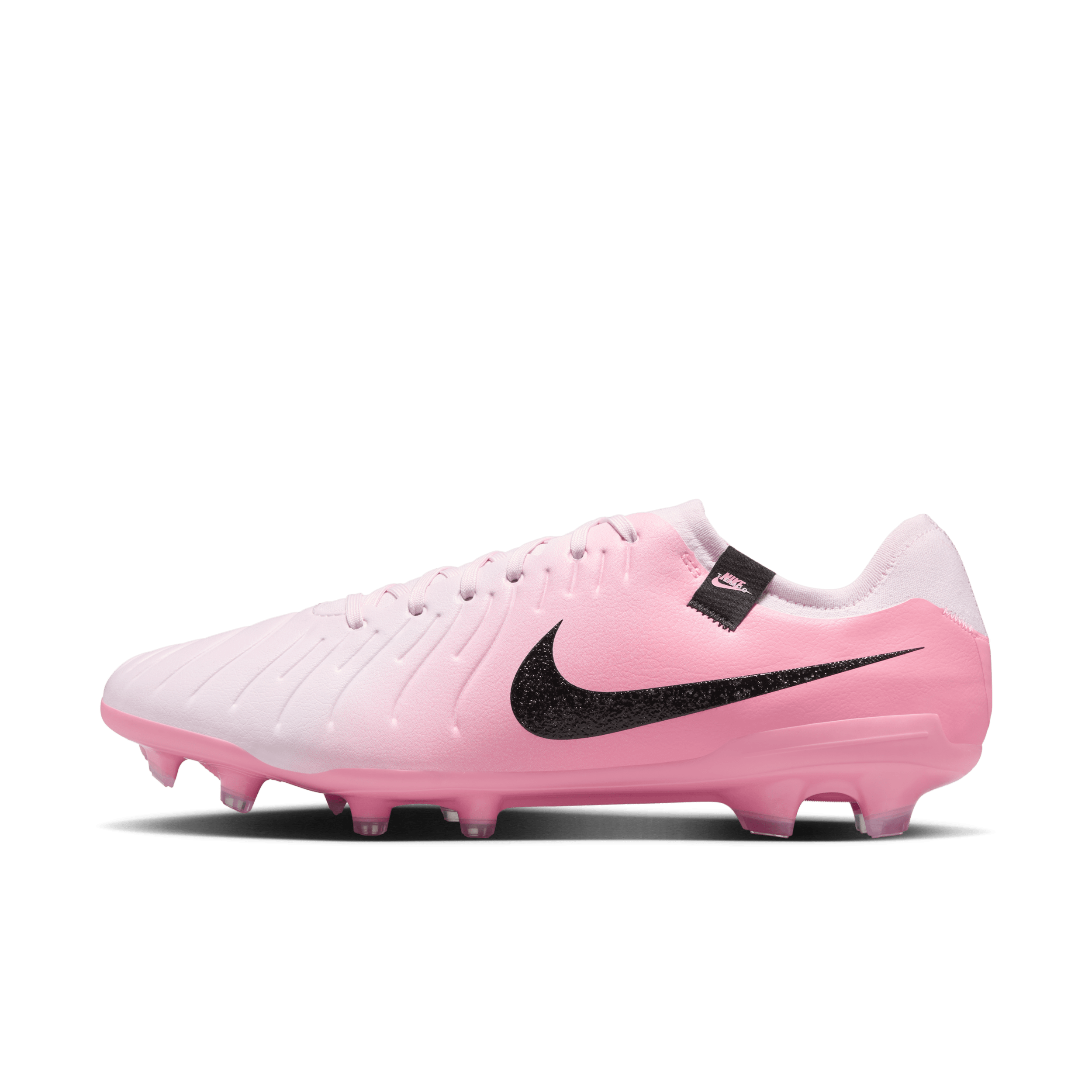 pink nike football boots with sock