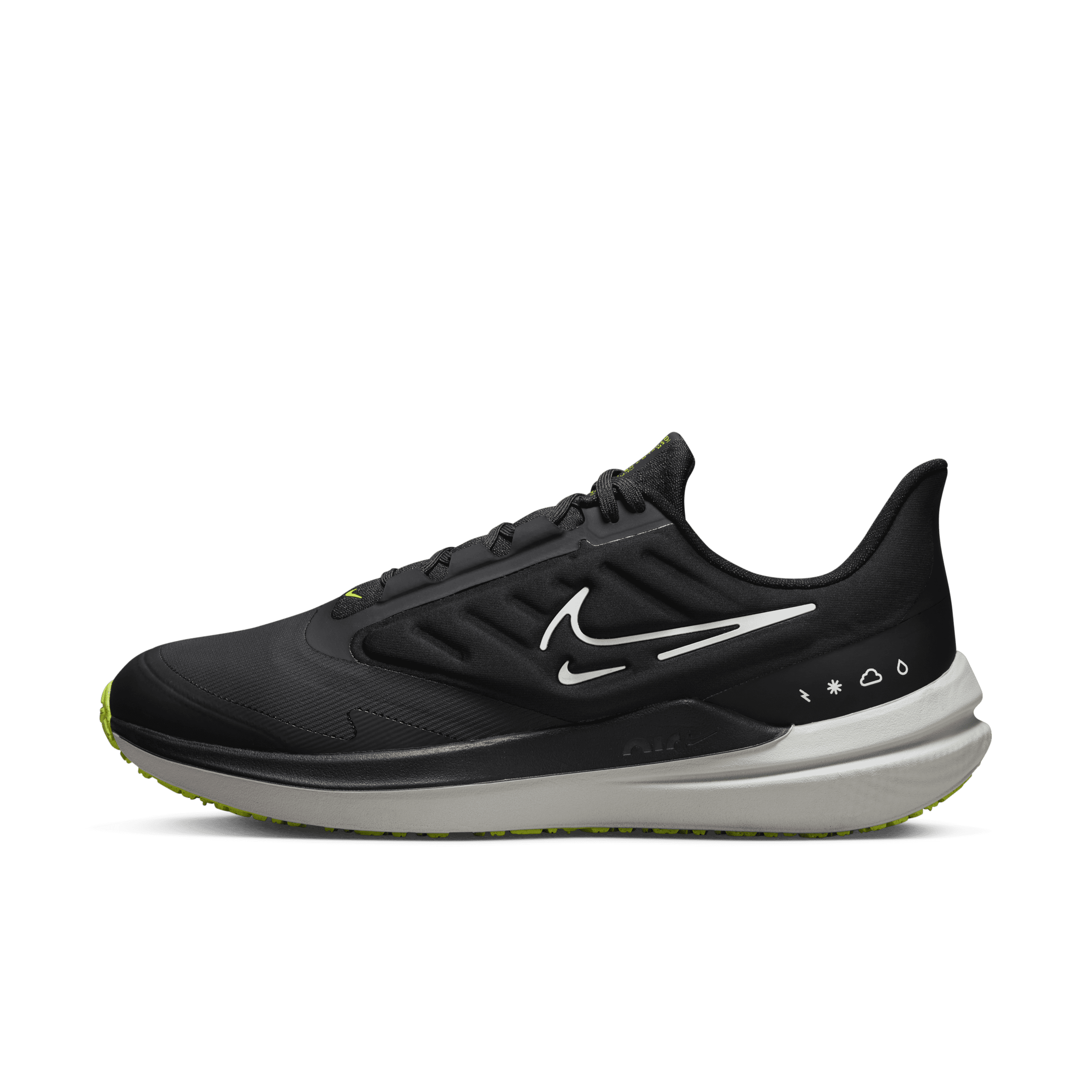 Nike Winflo 9 Shield Weerbestendige hardloopschoenen voor heren (straat) - Zwart