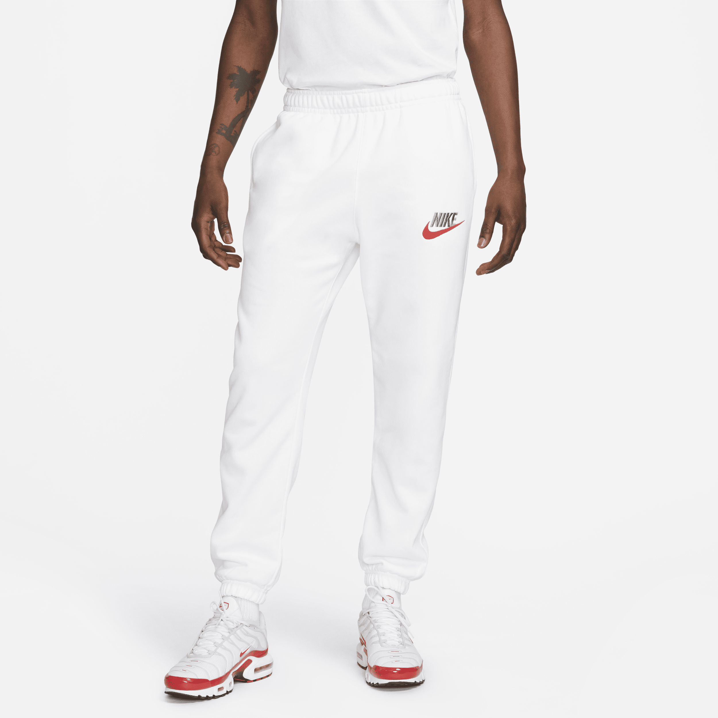 Nike Club joggingbroek van sweatstof voor heren - Wit
