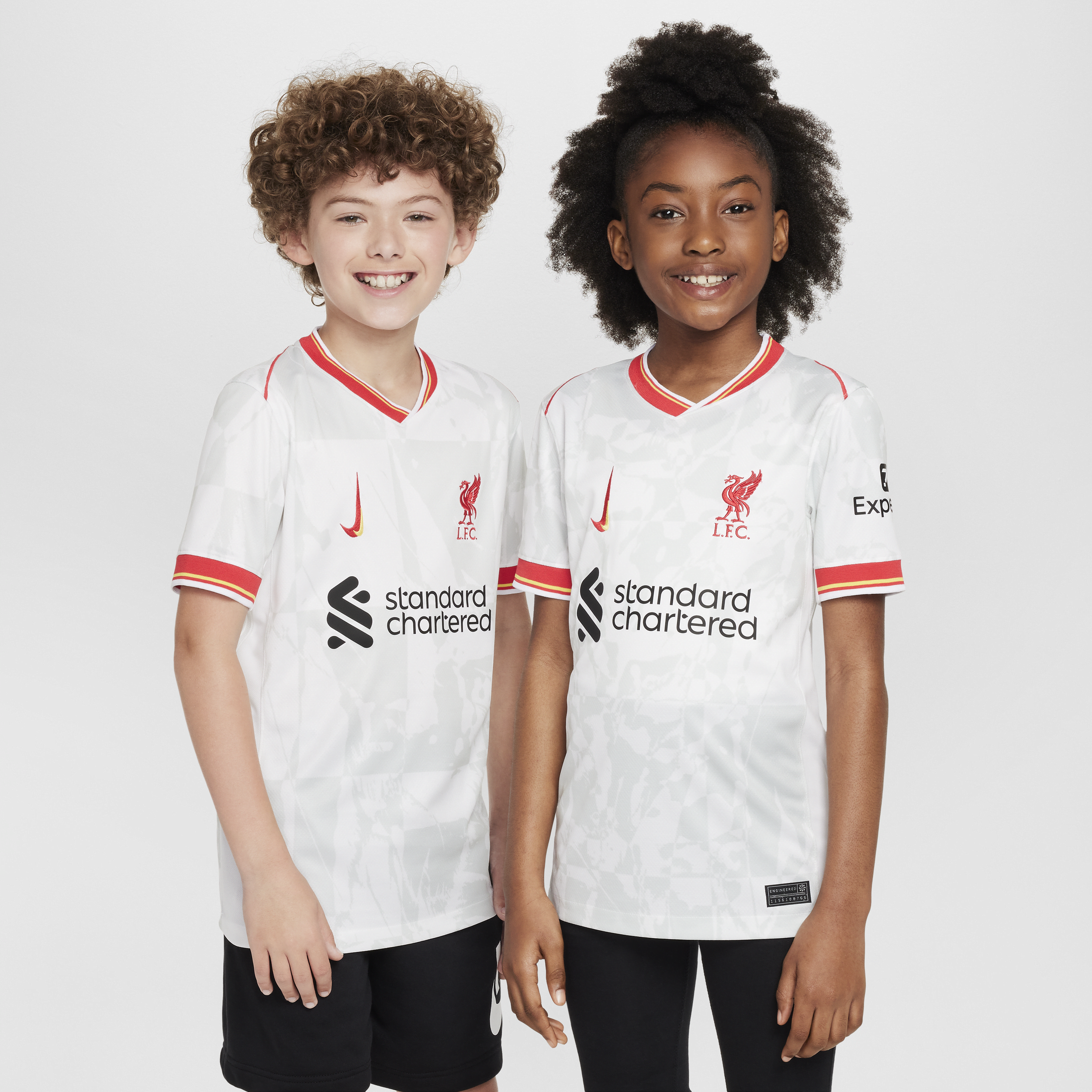 Tercera equipación Stadium Liverpool FC 2024/25 Camiseta de fútbol Replica Nike Dri-FIT - Niño/a - Blanco