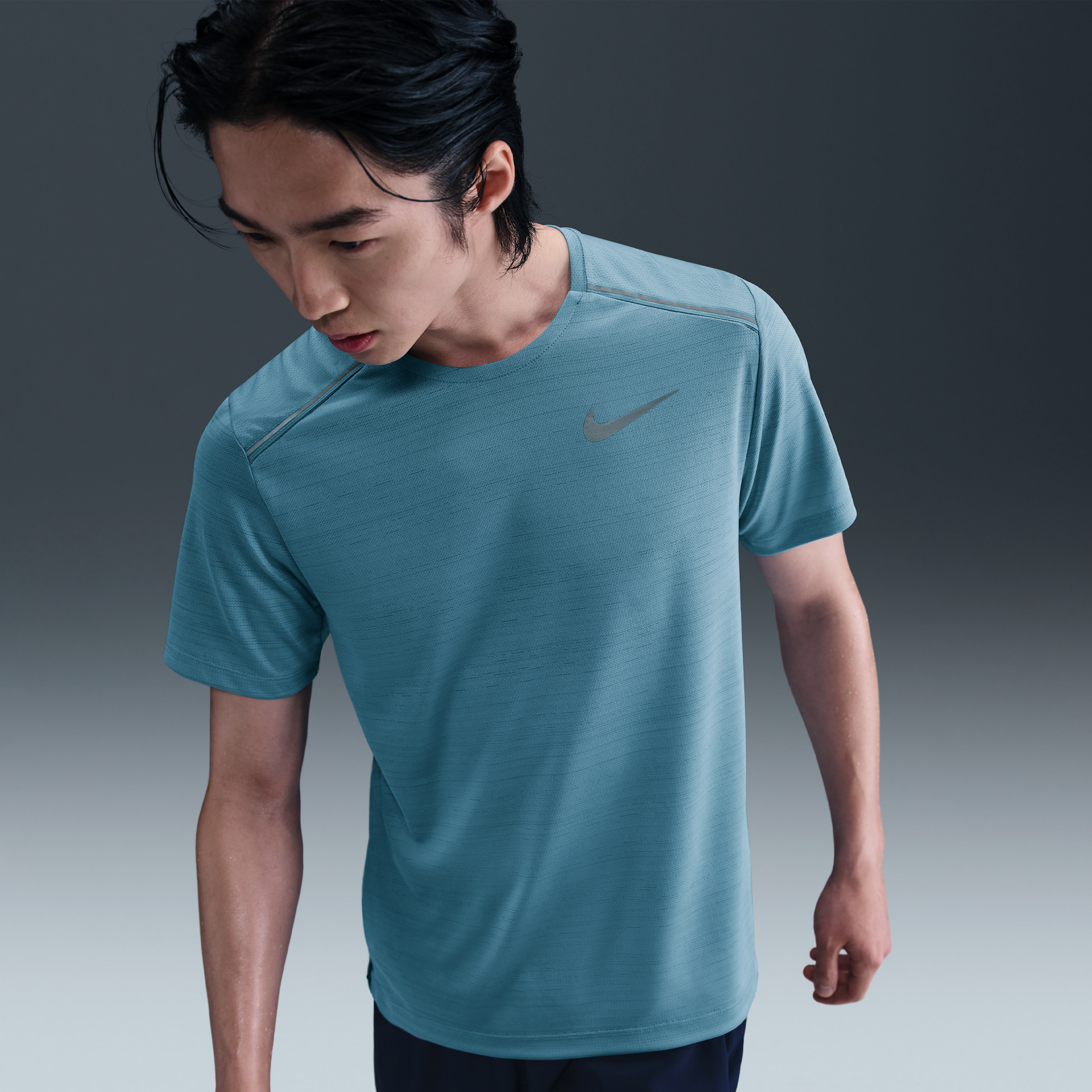 【ナイキ(NIKE)公式ストア】ナイキ Dri-FIT マイラー メンズ ショートスリーブ ランニングトップ AJ7566-464 ブルー 【ナイキ(NIKE)公式ストア】ナイキ Dri-FIT マイラー メンズ ショートスリーブ ランニングトップ AJ7566-464 ブルー