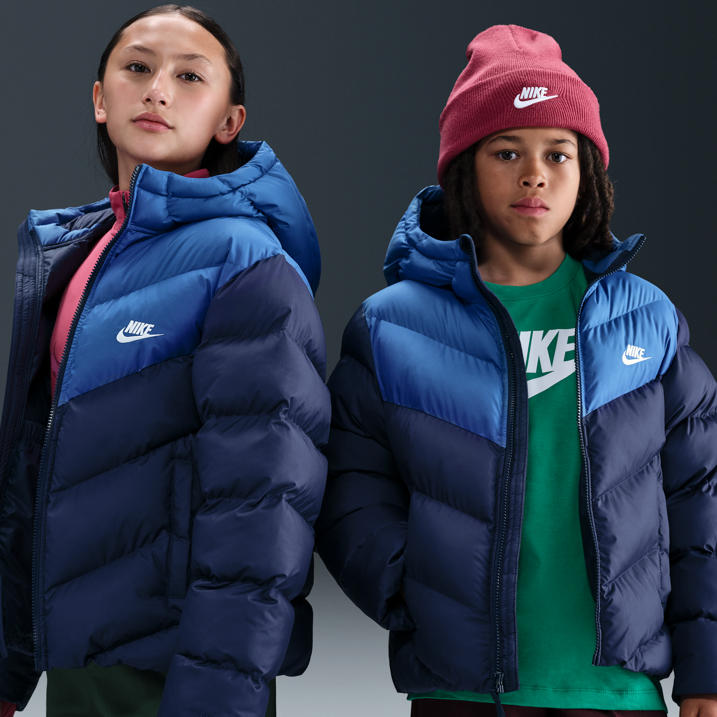 Giacca puffer loose fit Therma-FIT Nike All Day Play – Ragazzo/a - Blu