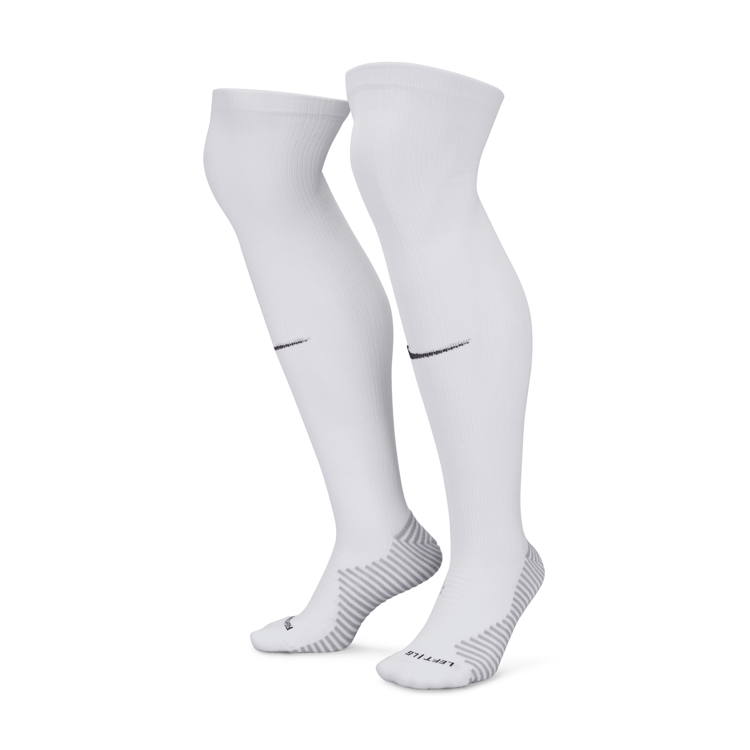 Nike Dri-FIT Strike Voetbalsokken tot over de knie - Wit