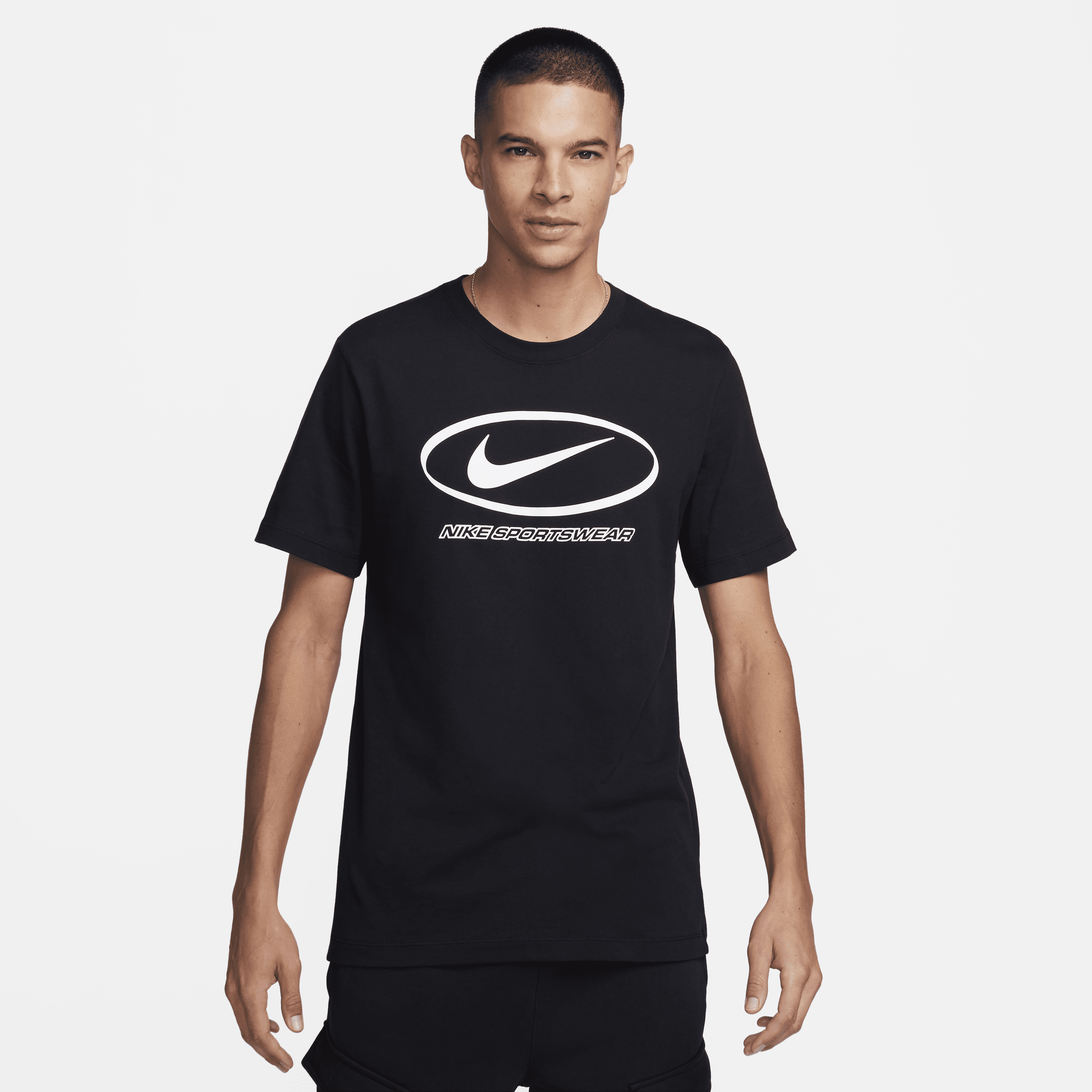 Nike Sportswear-T-shirt med grafik til mænd - sort