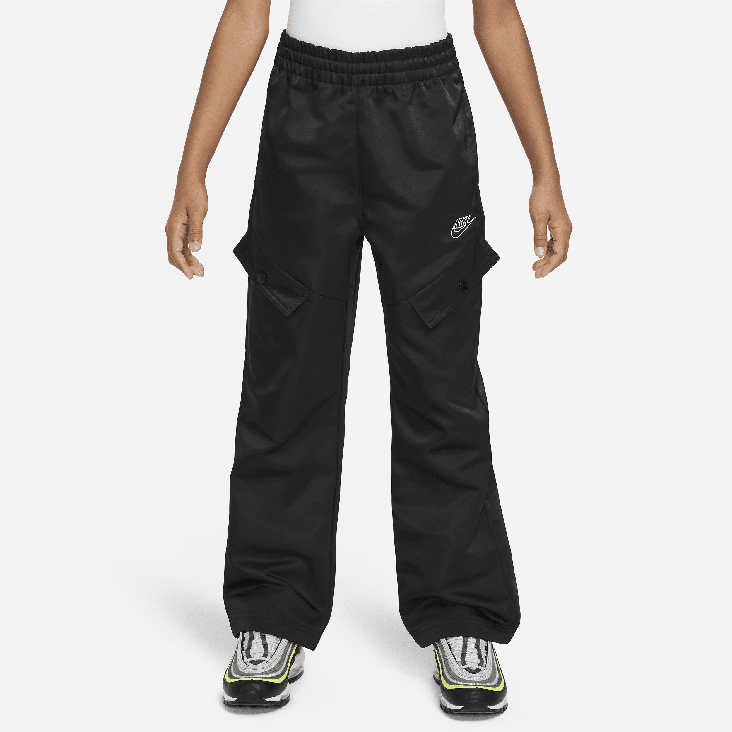 Nike Sportswear-bukser til større børn (piger) - sort