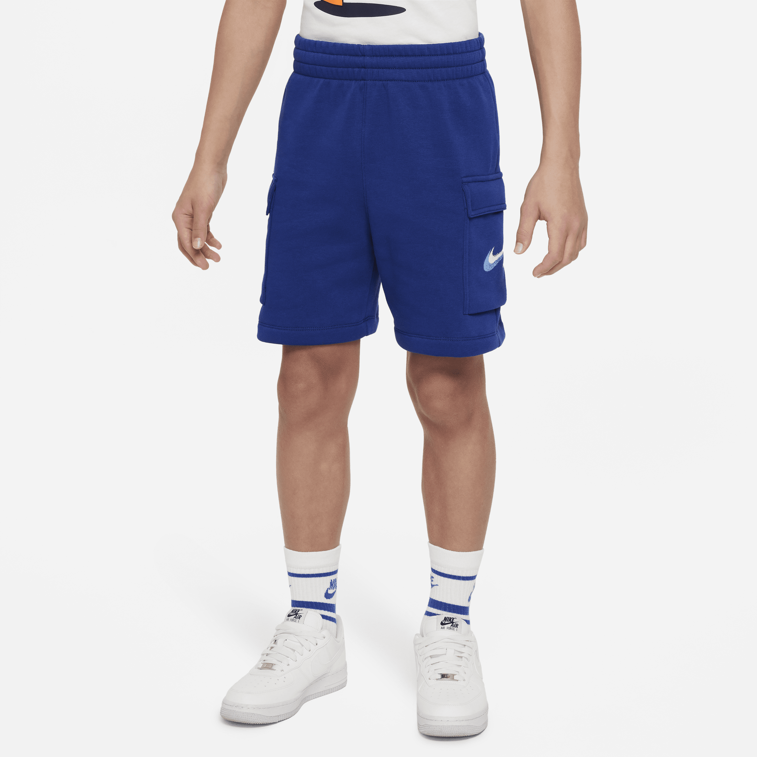 Shorts in fleece Nike Sportswear Standard Issue – Ragazzo - Blu