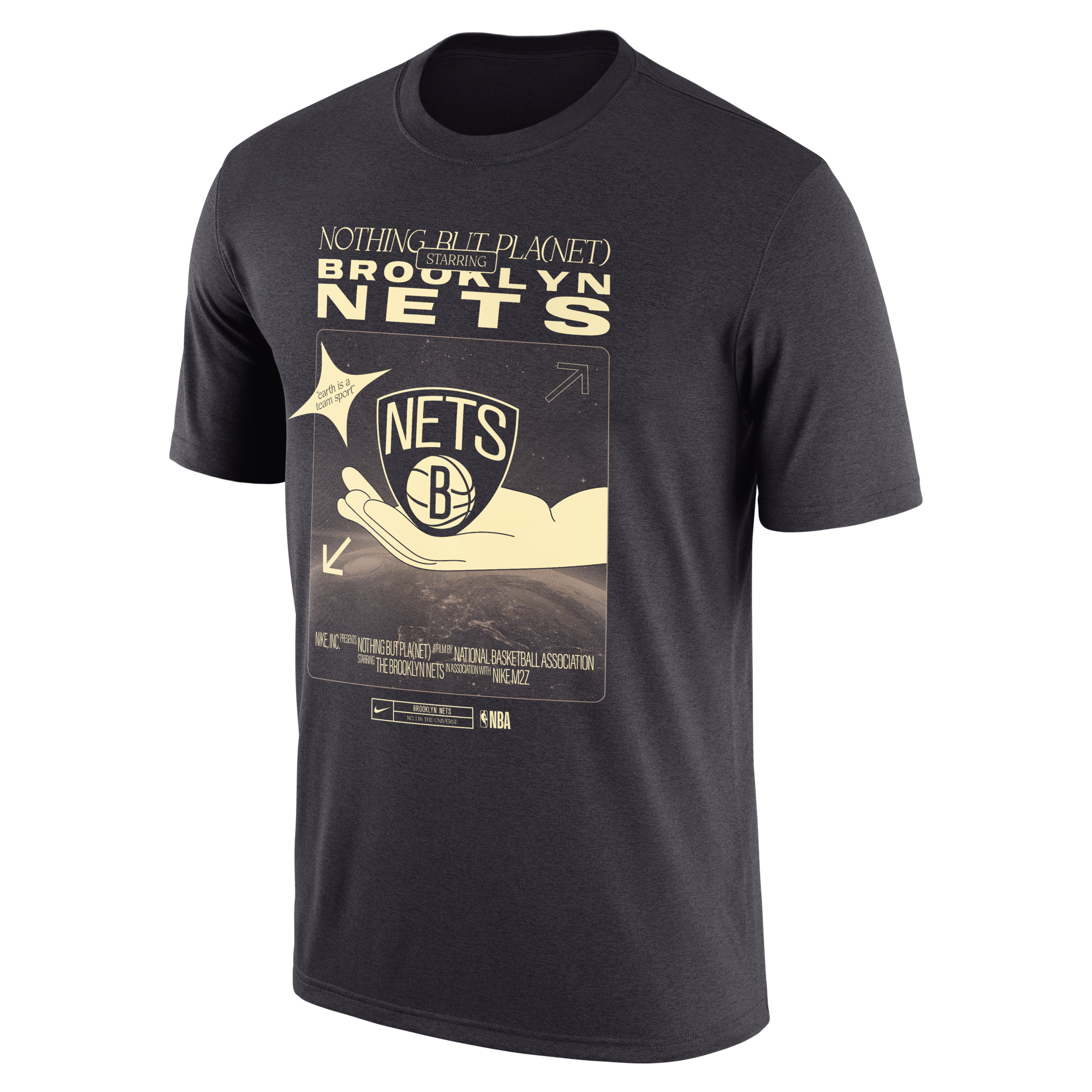 Brooklyn Nets Nike NBA-T-shirt til mænd - grå