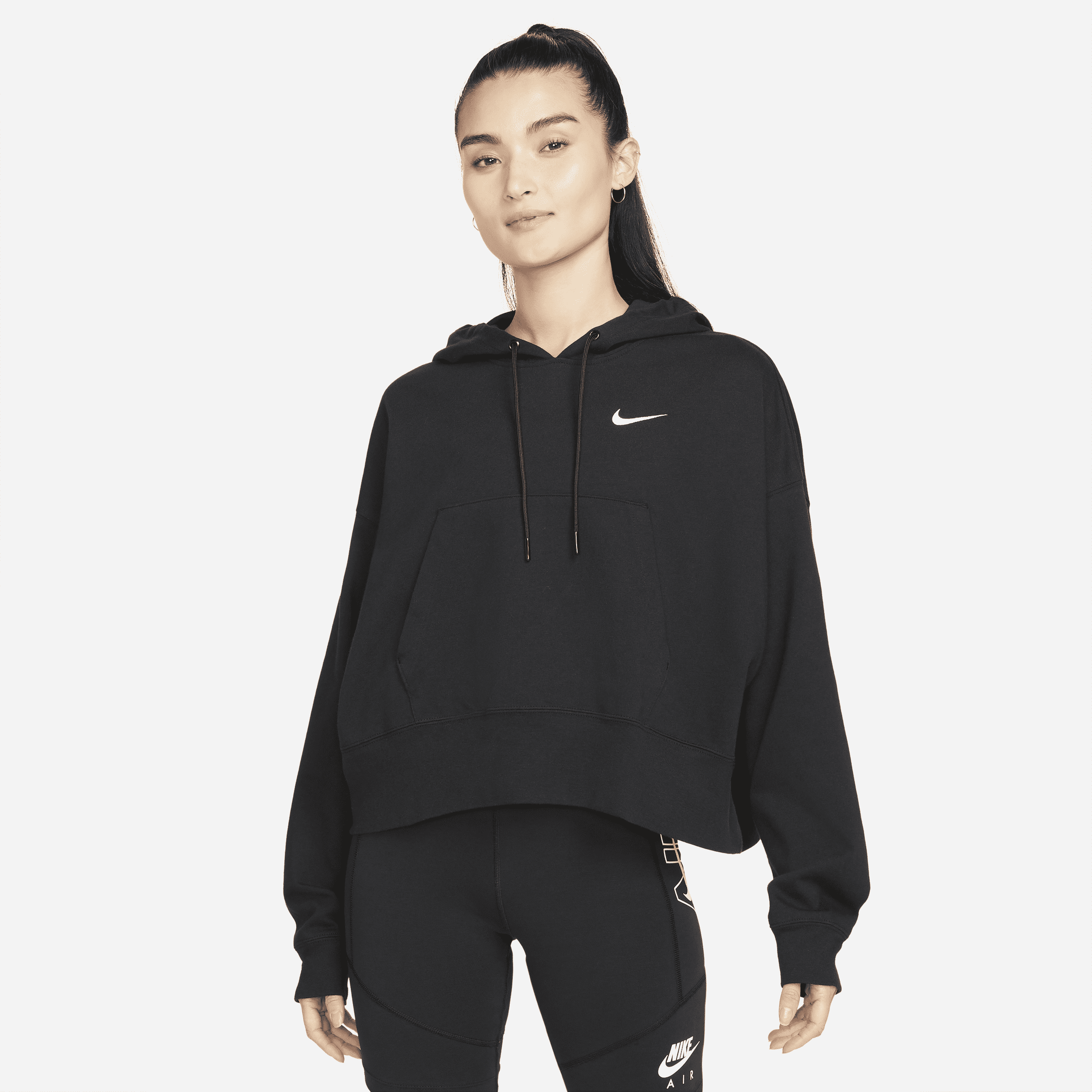 【ナイキ(NIKE)公式ストア】ナイキ スポーツウェア ウィメンズ オーバーサイズド ジャージー プルオーバー パーカー DM6418-010 ブラック 【ナイキ(NIKE)公式ストア】ナイキ スポーツウェア ウィメンズ オーバーサイズド ジャージー プルオーバー パーカー DM6418-010 ブラック