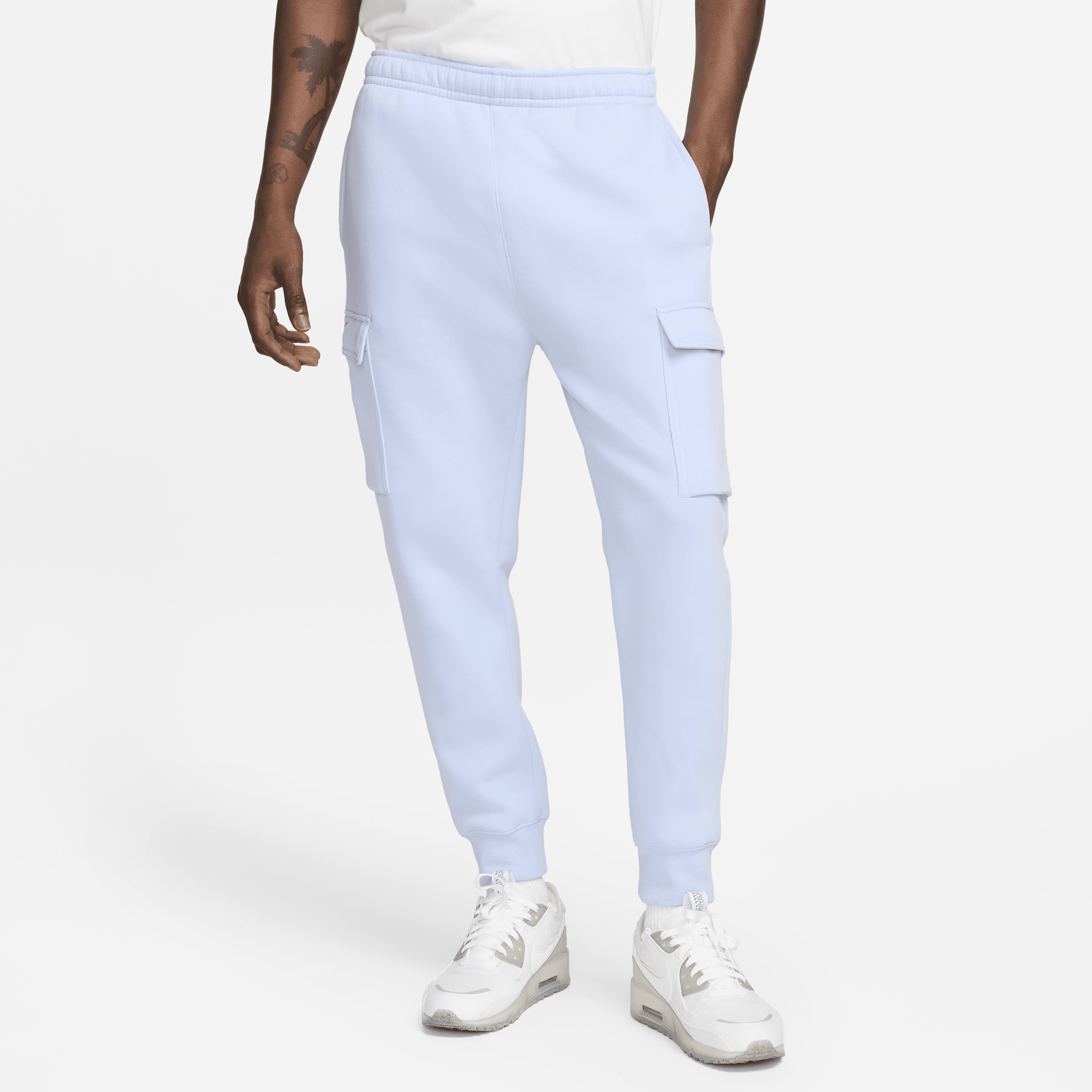 Pantaloni cargo da calcio Nike FFF Club Fleece – Uomo - Blu