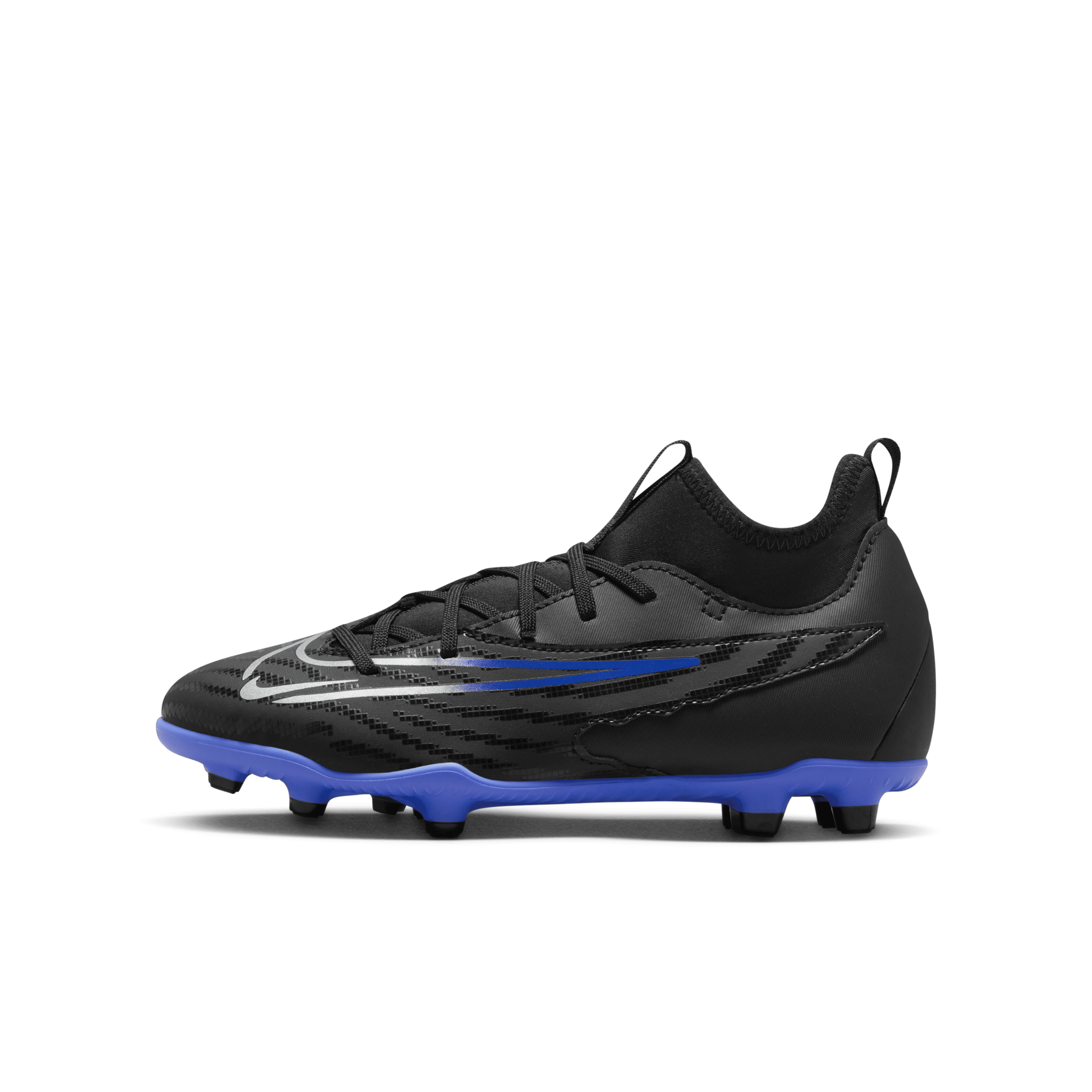 Nike Jr. Phantom GX Club high-top voetbalschoen voor kids (meerdere ondergronden) - Zwart