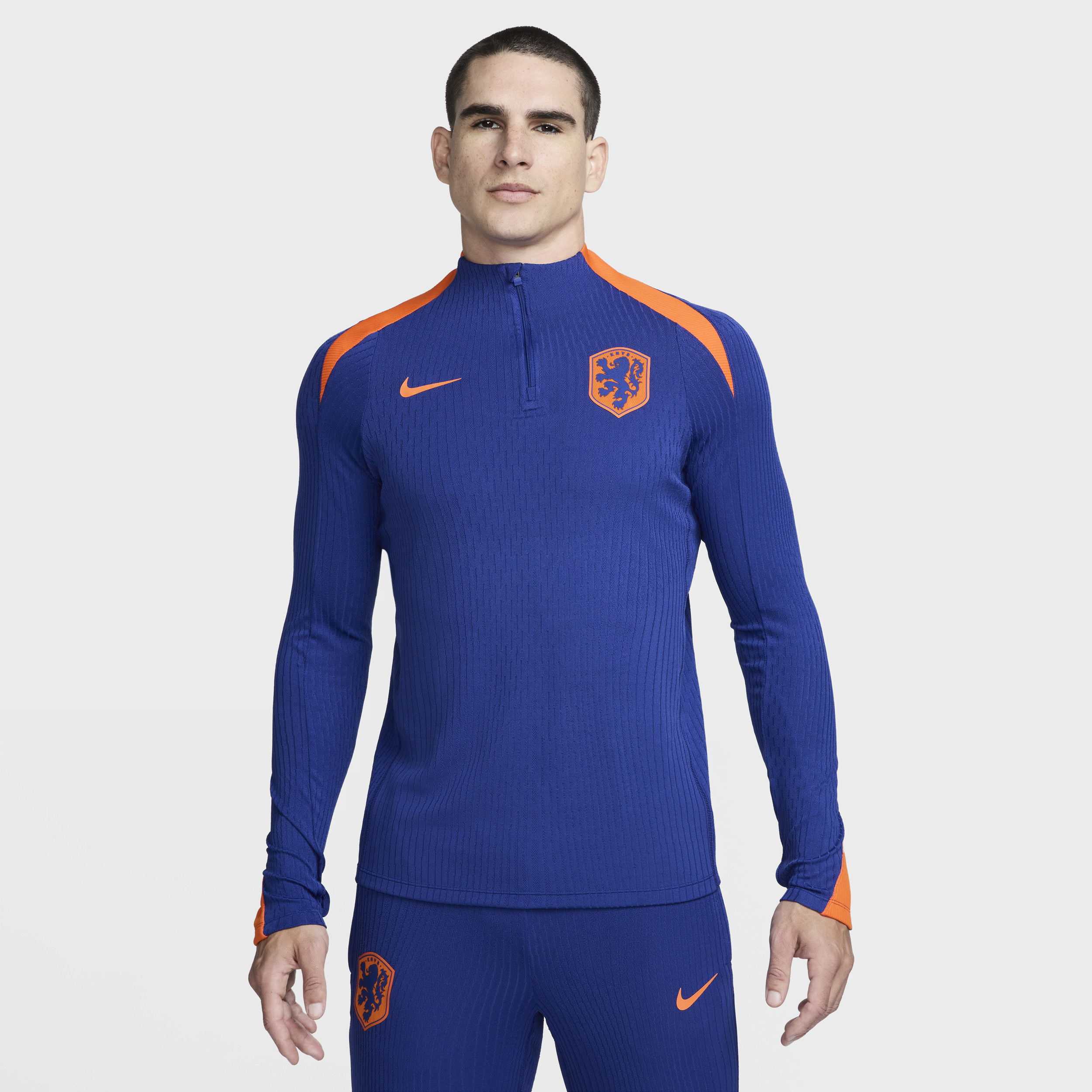 Nederland Strike Elite Nike Dri-FIT ADV knit voetbaltrainingstop voor heren - Blauw