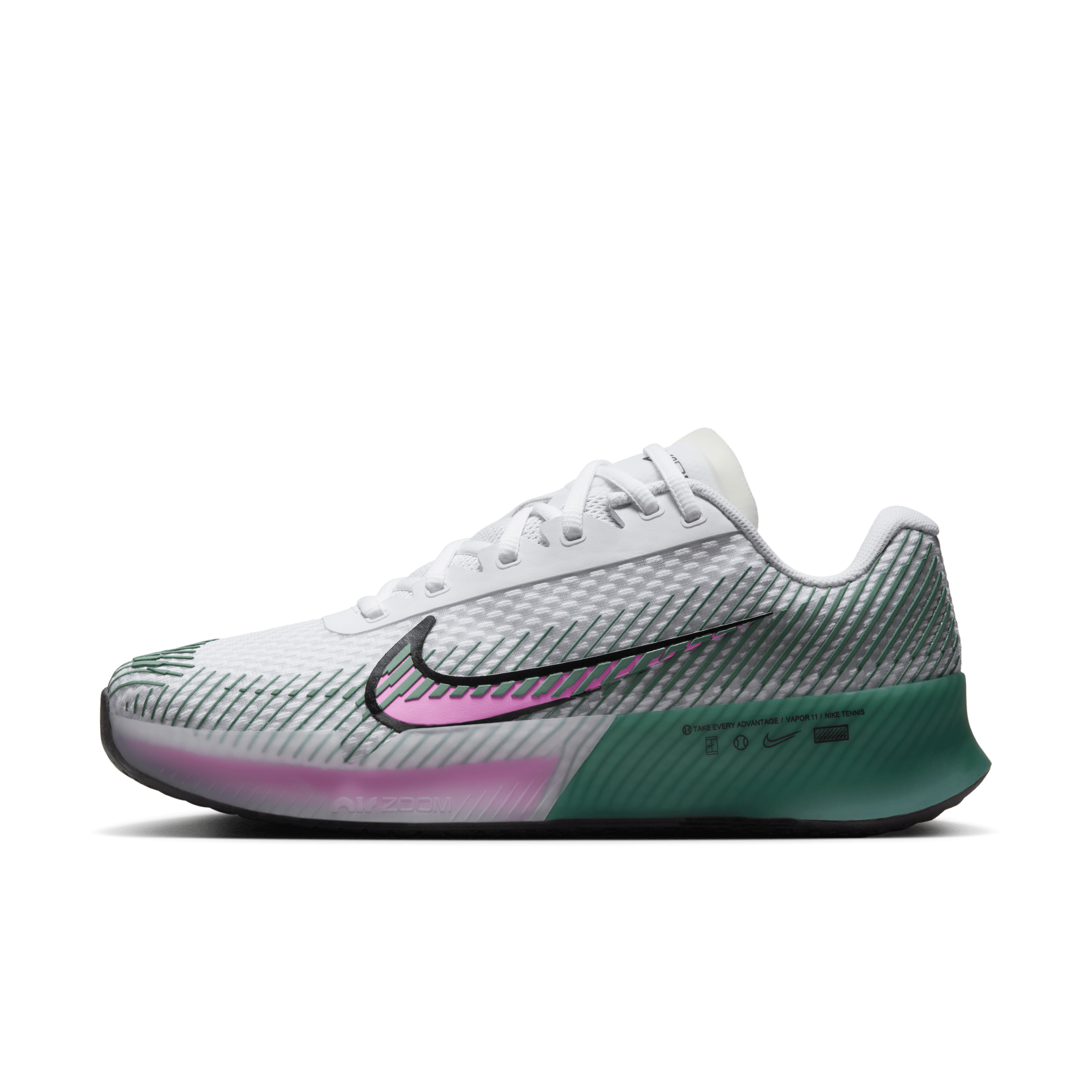NikeCourt Air Zoom Vapor 11 Zapatillas de tenis de pista rápida - Mujer - Blanco