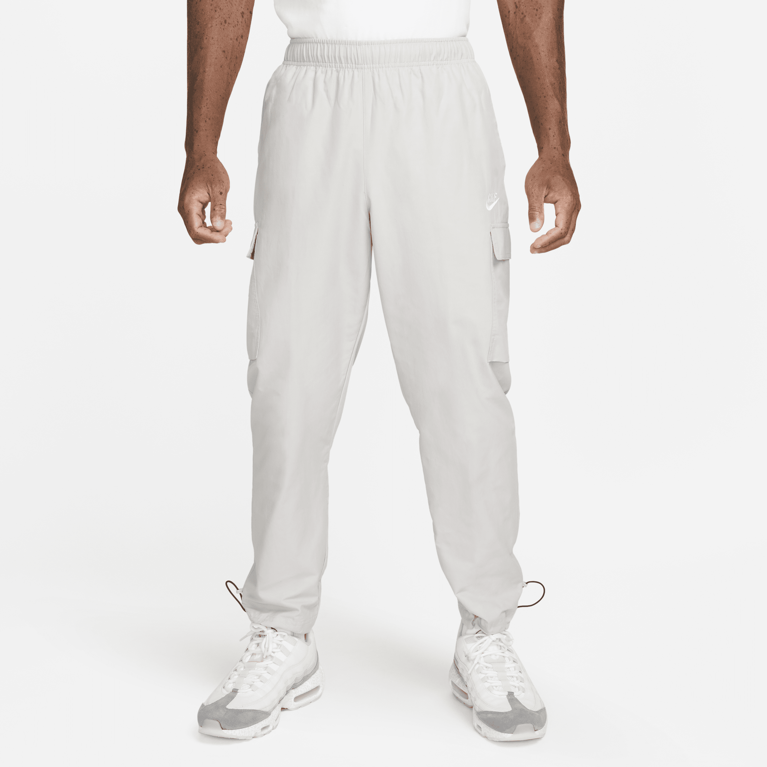 Vævede Nike Sportswear Repeat-bukser til mænd - grå