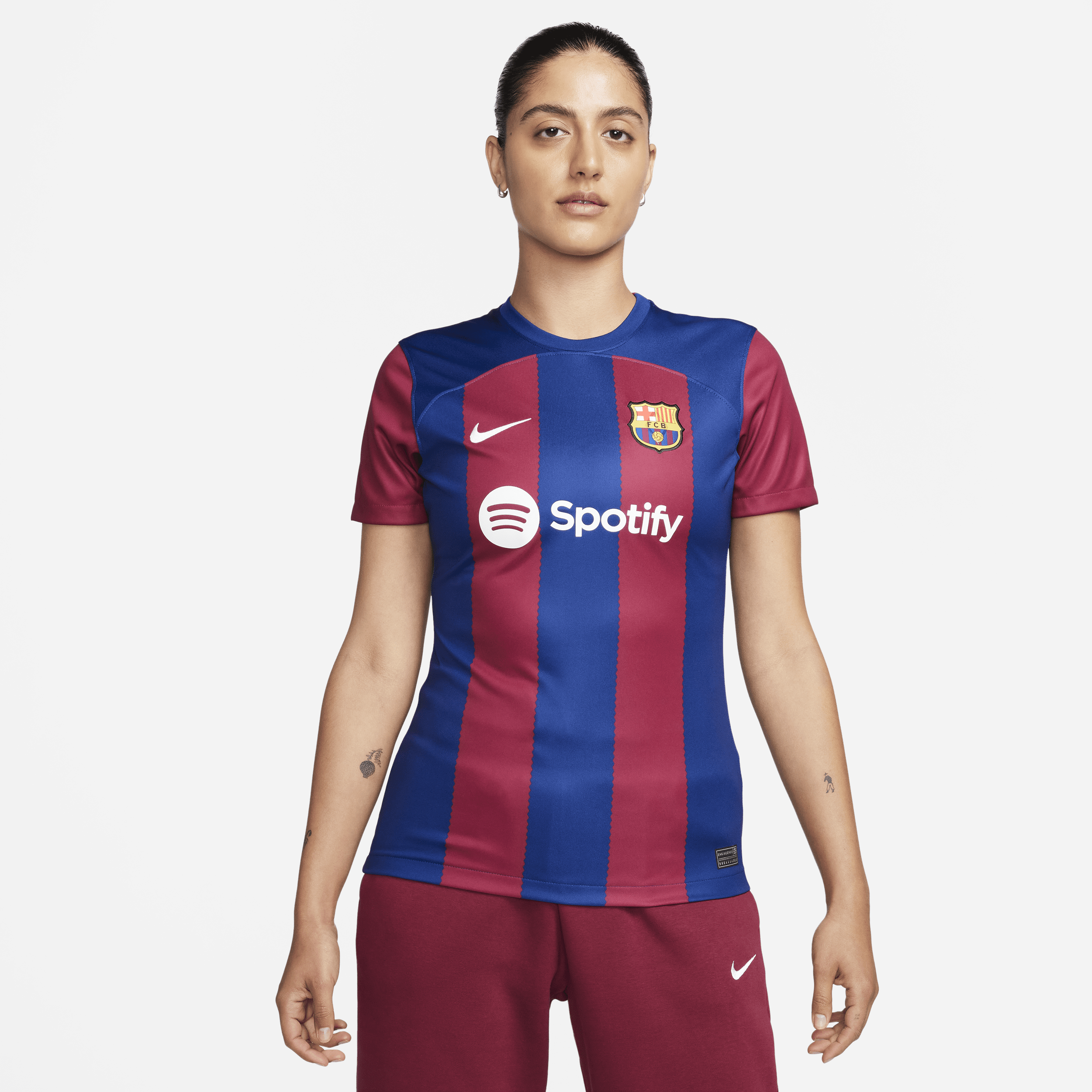 Maglia da calcio Nike Dri-FIT FC Barcelona 2023/24 Stadium da donna – Home - Blu