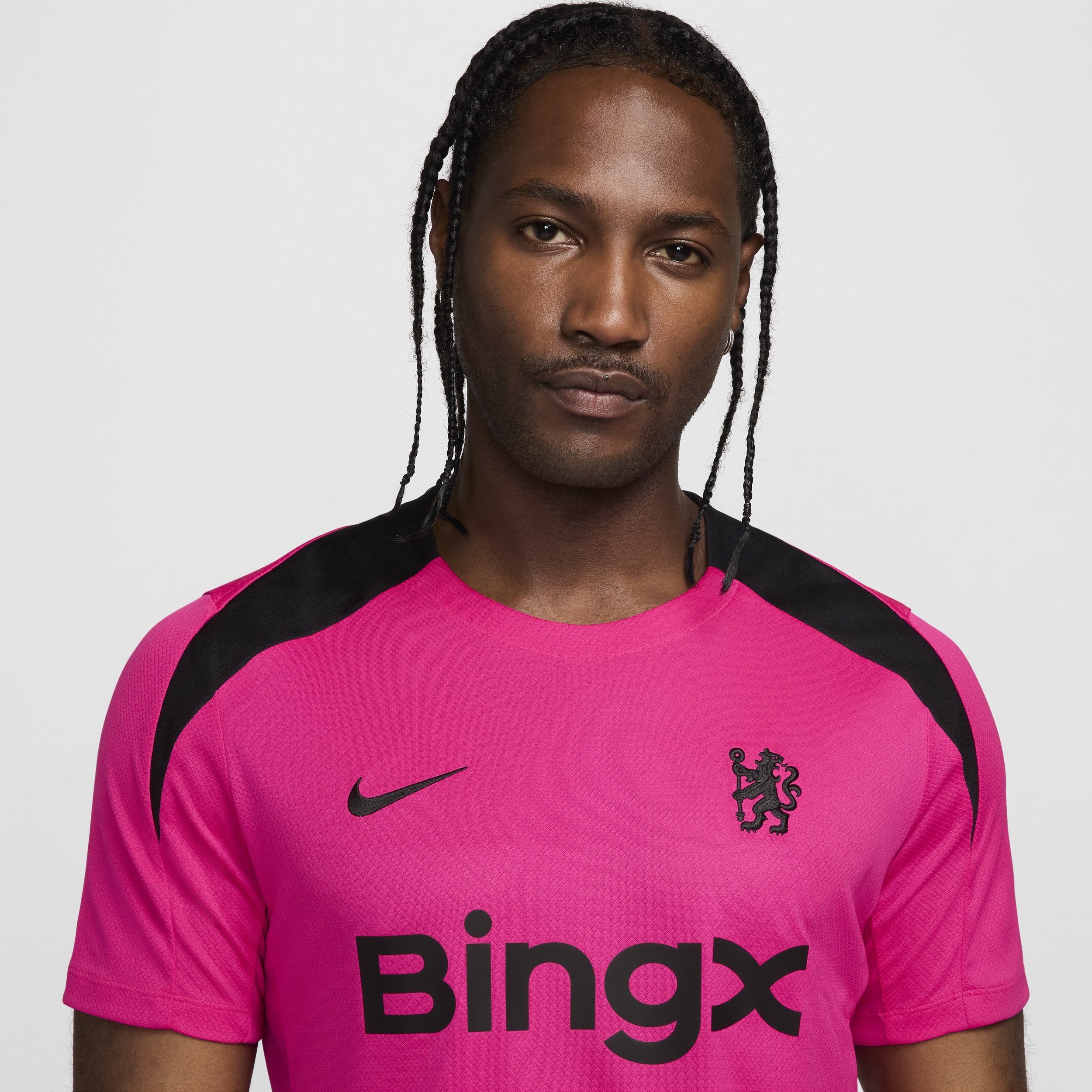 Nike Chelsea Dri-Fit S/S Strike Top - Pink/Black - 2024-2025